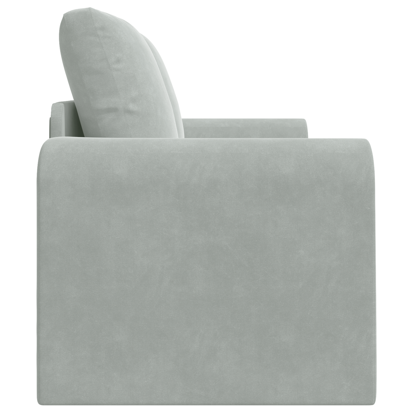 Sofá Cama de Piso 2-em-1 Cinza Claro 148x71x83 cm Veludo