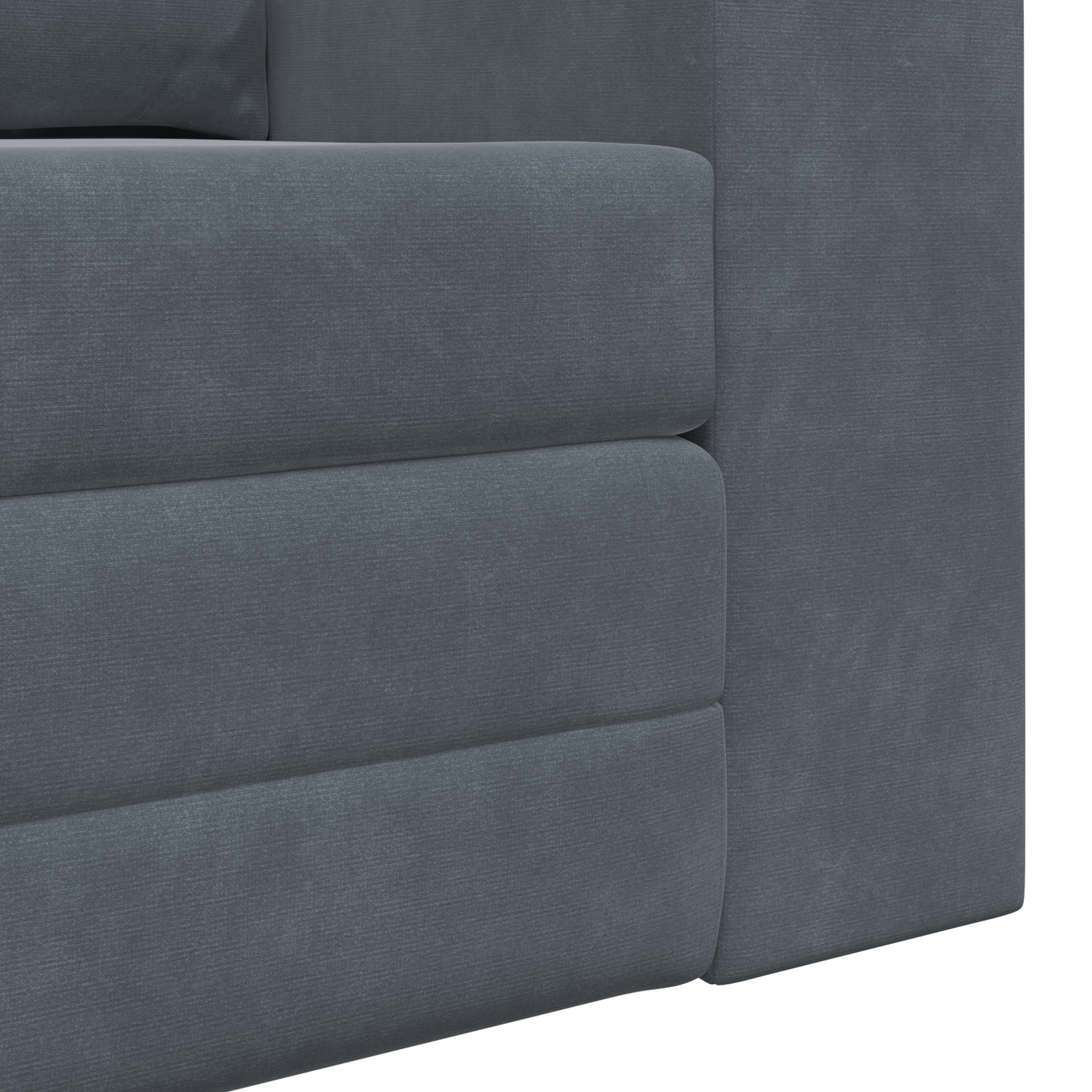 Sofá Cama de Chão 2 em 1 Cinza Escuro 148x71x83 cm Veludo