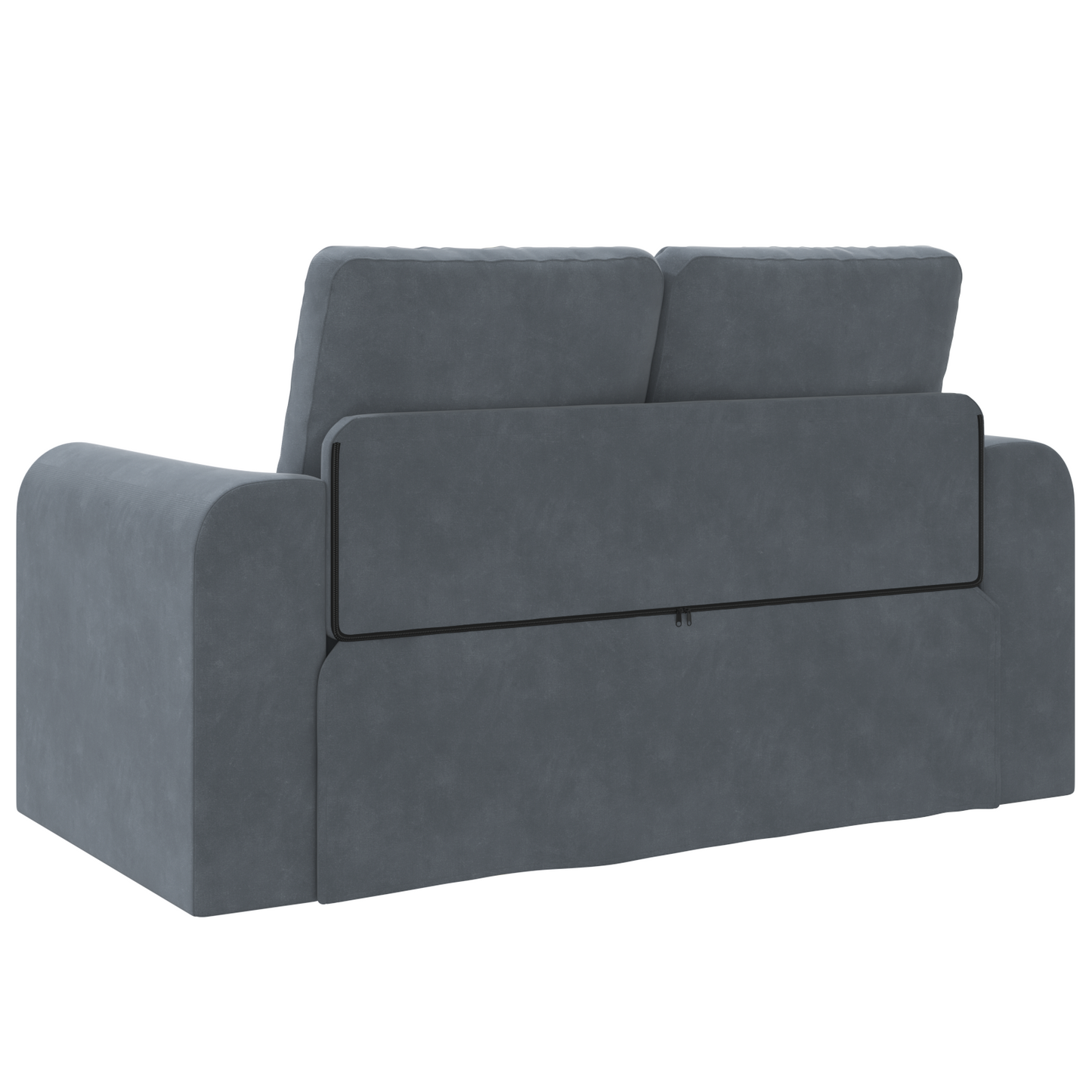 Sofá Cama de Chão 2 em 1 Cinza Escuro 148x71x83 cm Veludo
