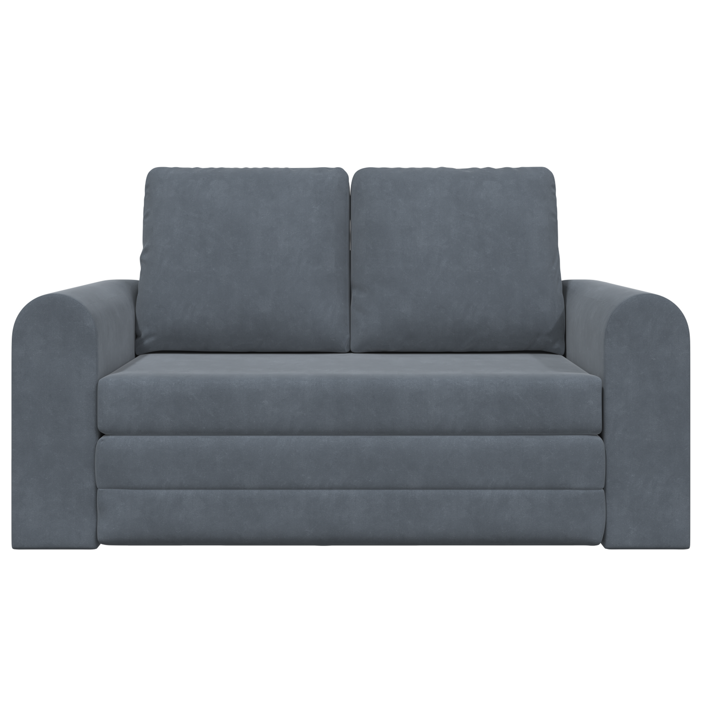 Sofá Cama de Chão 2 em 1 Cinza Escuro 148x71x83 cm Veludo