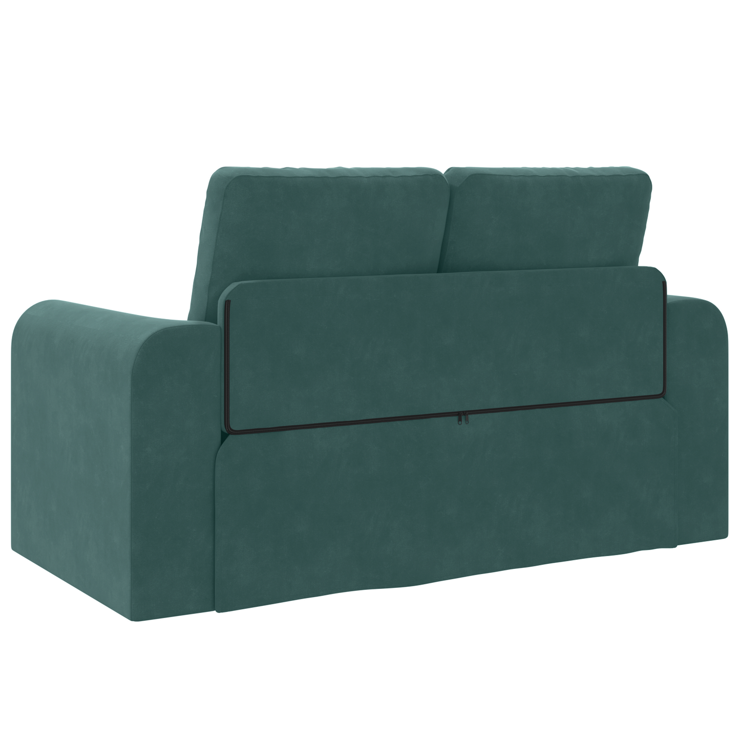 Sofá Cama 2 em 1 Verde Escuro 148x71x83 cm em Veludo