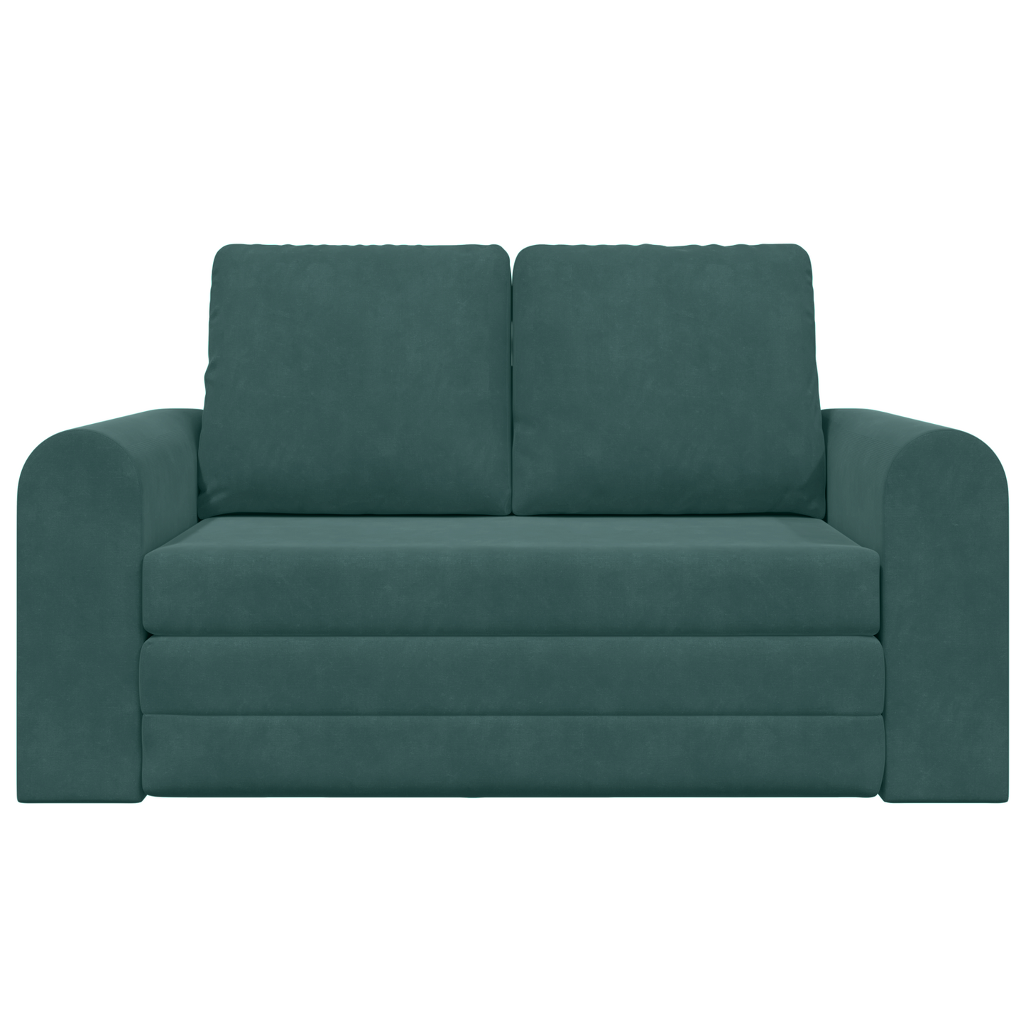 Sofá Cama 2 em 1 Verde Escuro 148x71x83 cm em Veludo