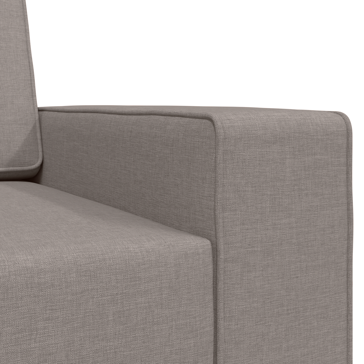 Sofá-Cama de Chão 2 em 1 Taupe 245x150x60.5 cm Tecido