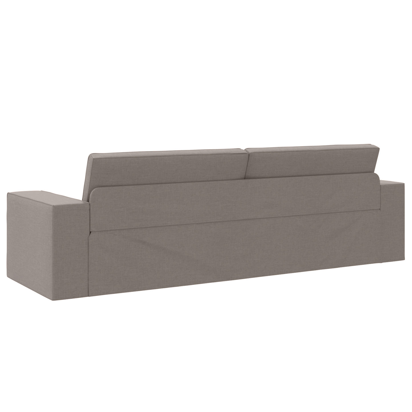 Sofá-Cama de Chão 2 em 1 Taupe 245x150x60.5 cm Tecido