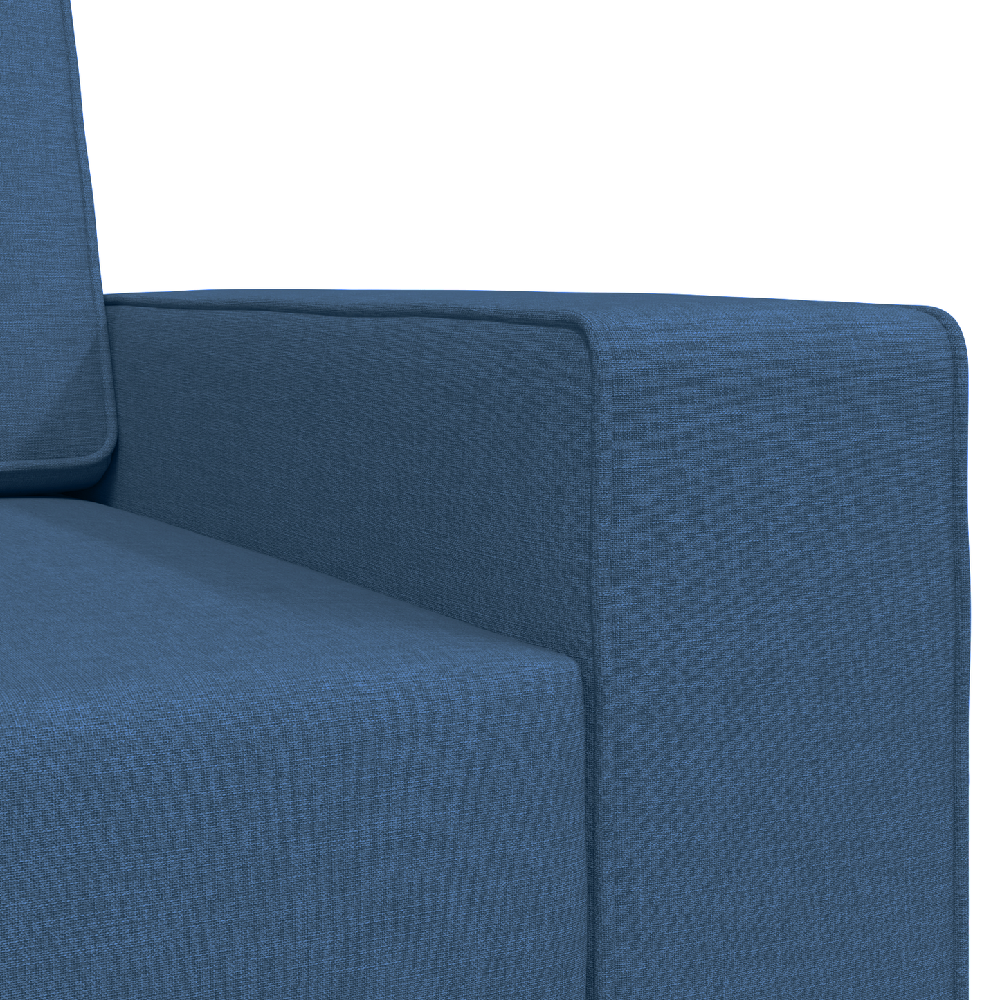Sofá Cama de Chão 2 em 1 Azul 245x150x60,5 cm Tecido