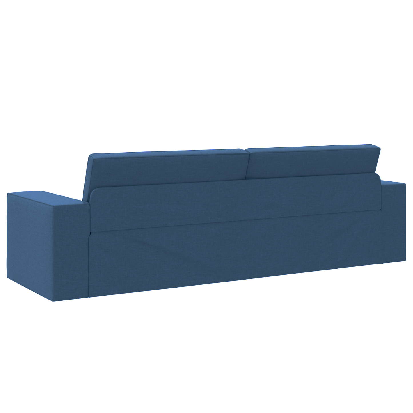 Sofá Cama de Chão 2 em 1 Azul 245x150x60,5 cm Tecido