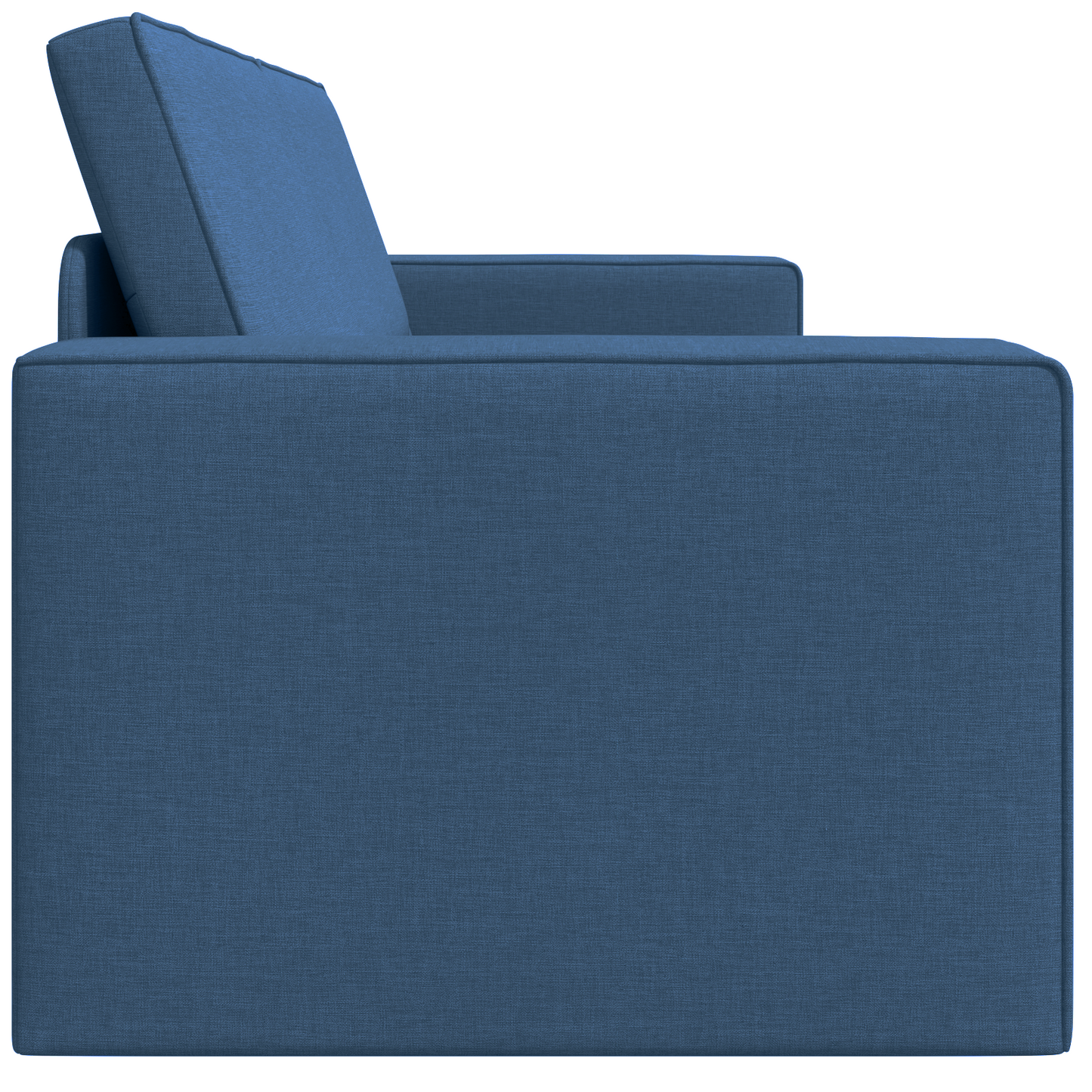 Sofá Cama de Chão 2 em 1 Azul 245x150x60,5 cm Tecido