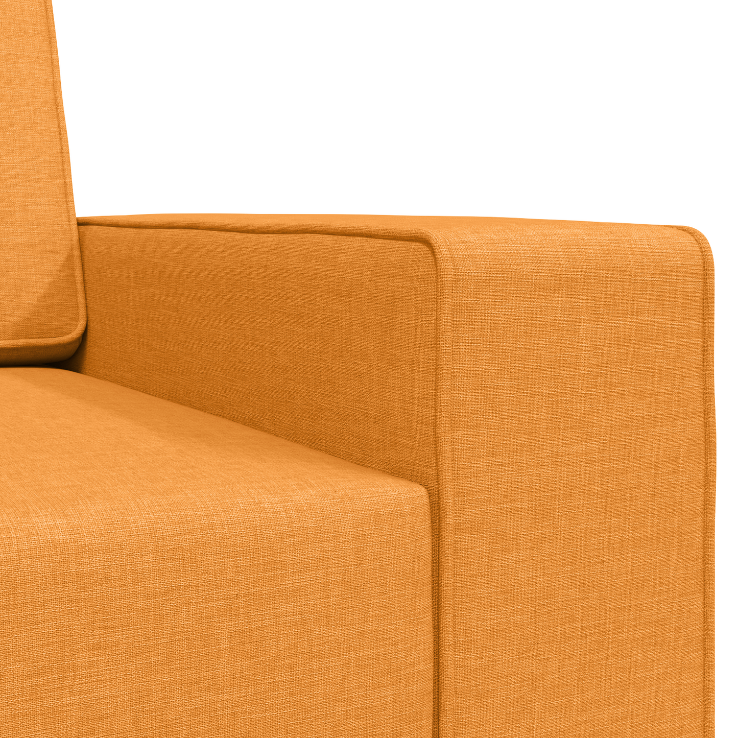 Sofá Cama de Chão 2-em-1 Amarelo Escuro 245x150x60.5 cm Tecido