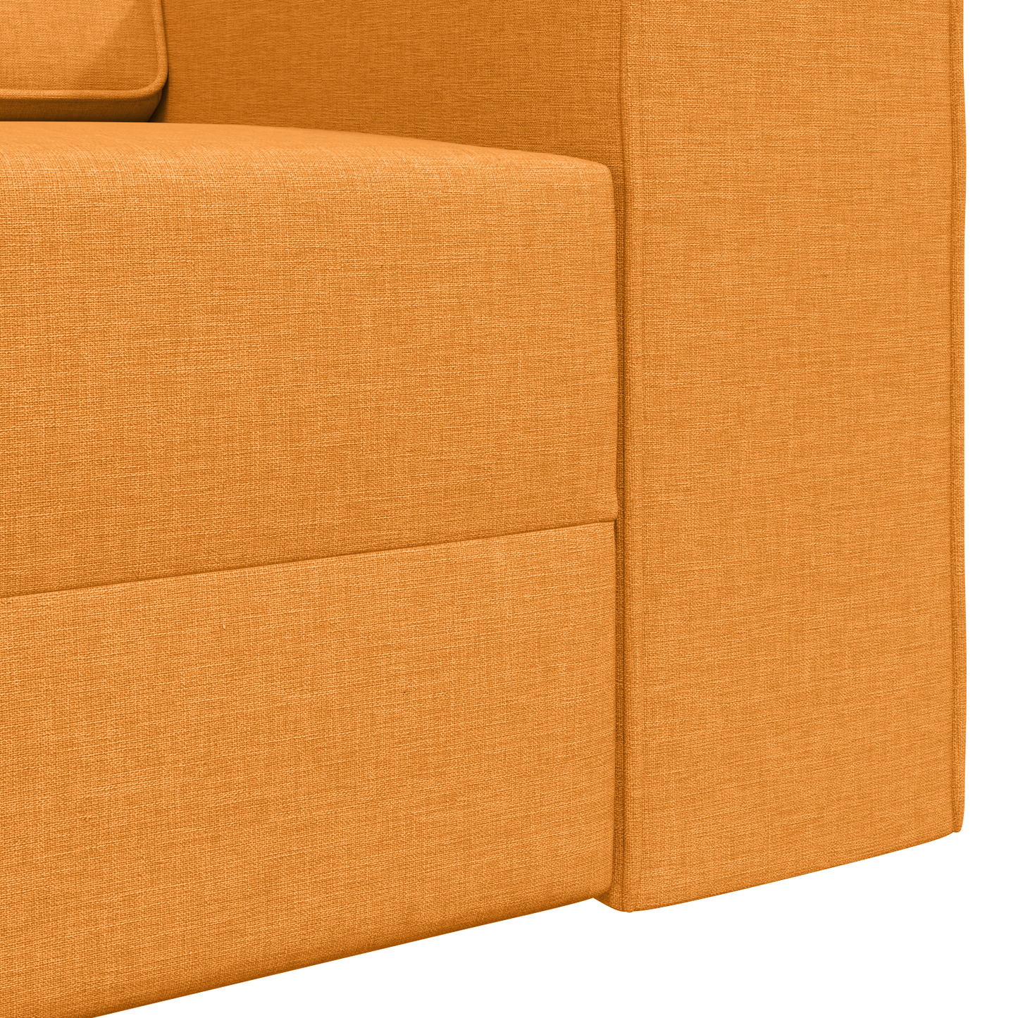 Sofá Cama de Chão 2-em-1 Amarelo Escuro 245x150x60.5 cm Tecido
