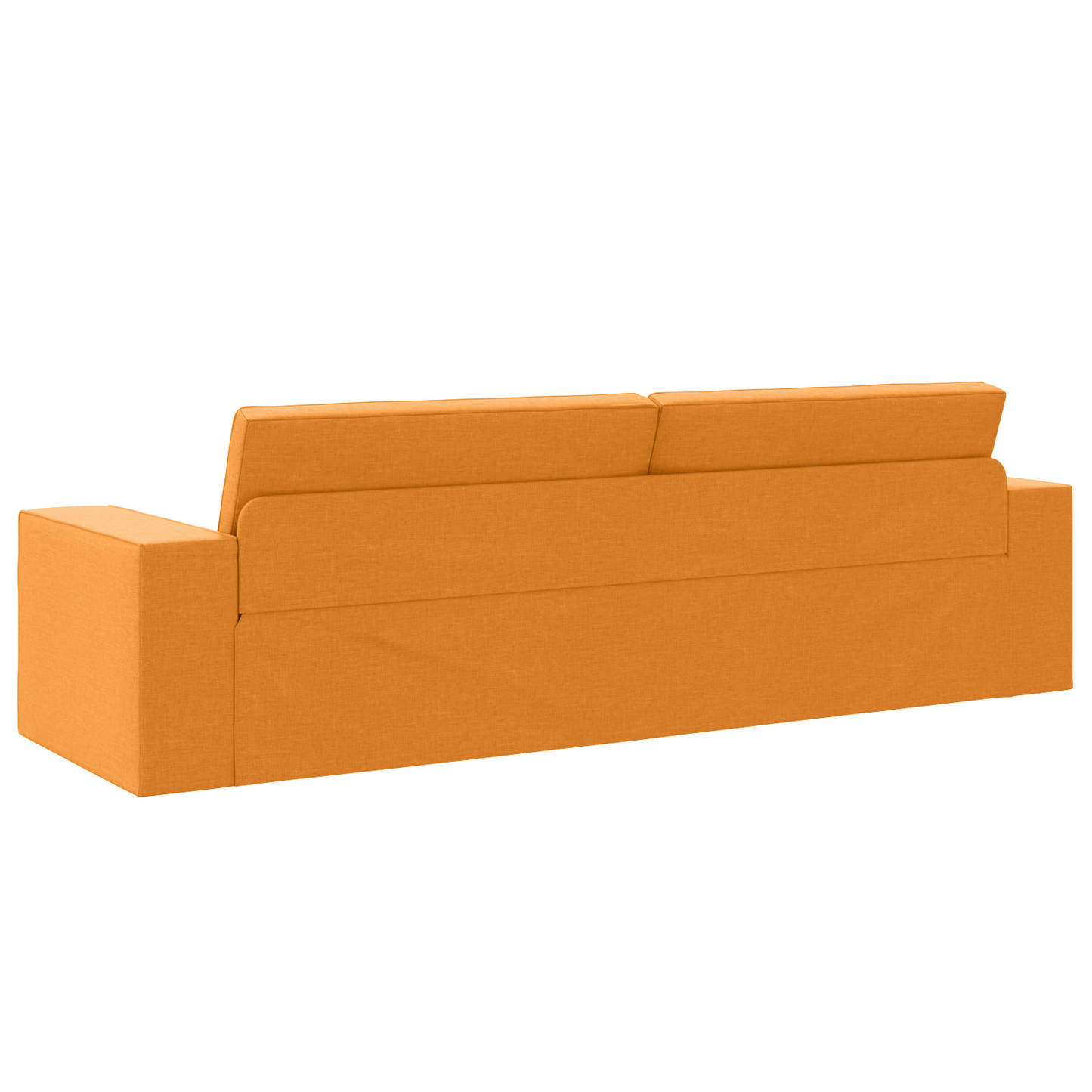 Sofá Cama de Chão 2-em-1 Amarelo Escuro 245x150x60.5 cm Tecido