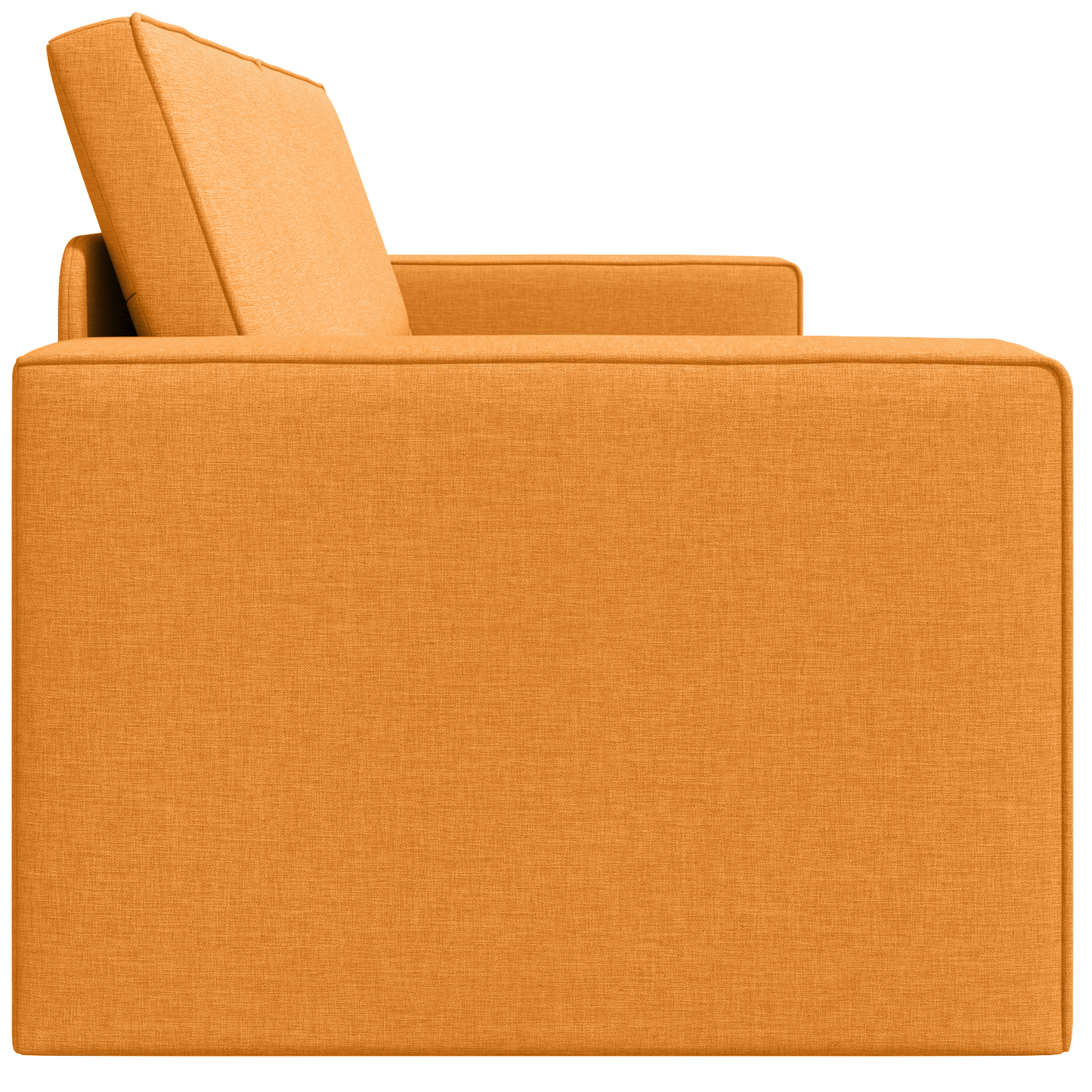 Sofá Cama de Chão 2-em-1 Amarelo Escuro 245x150x60.5 cm Tecido