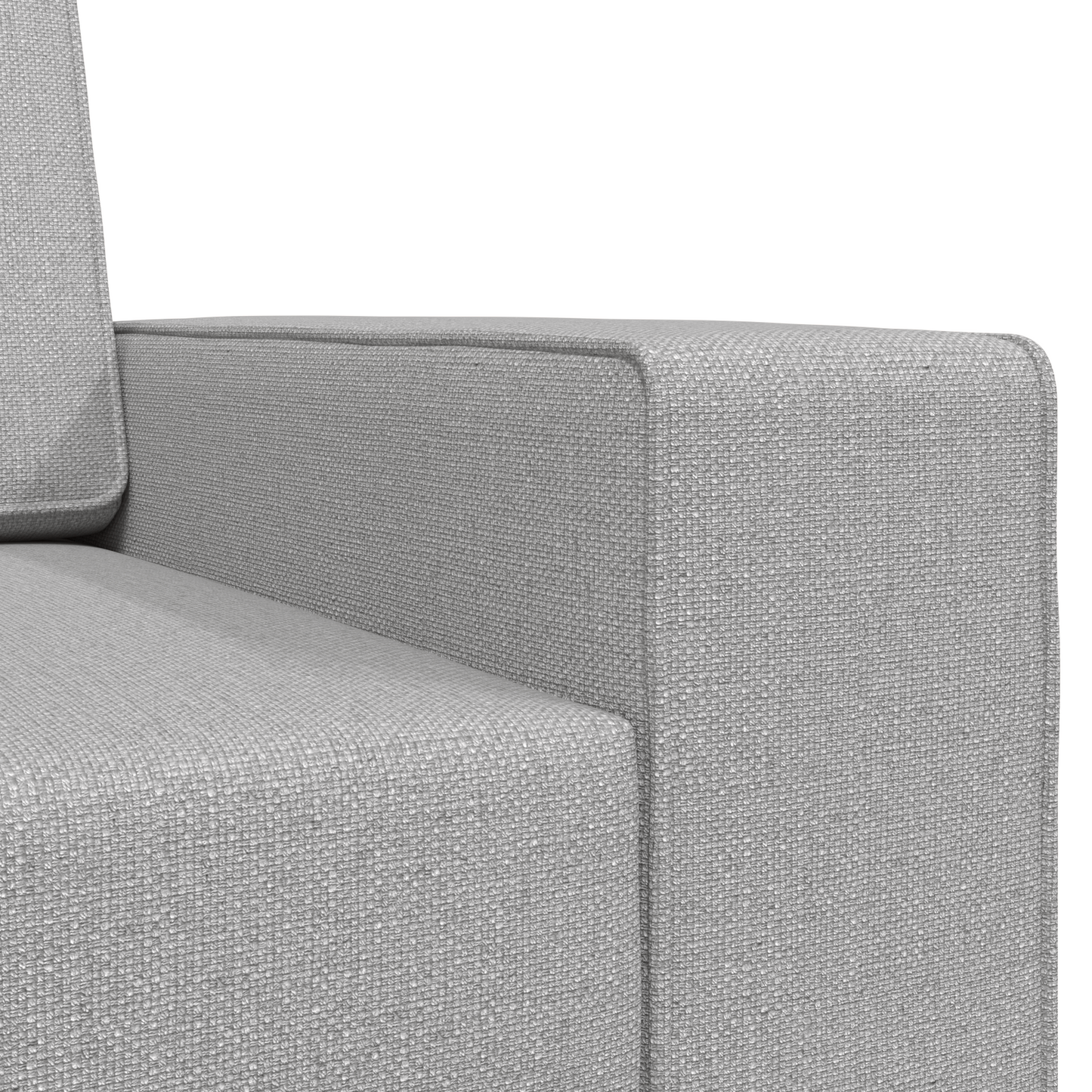 Sofá Cama 2-em-1 Cinza Nuvem 245x150x60.5 cm Tecido