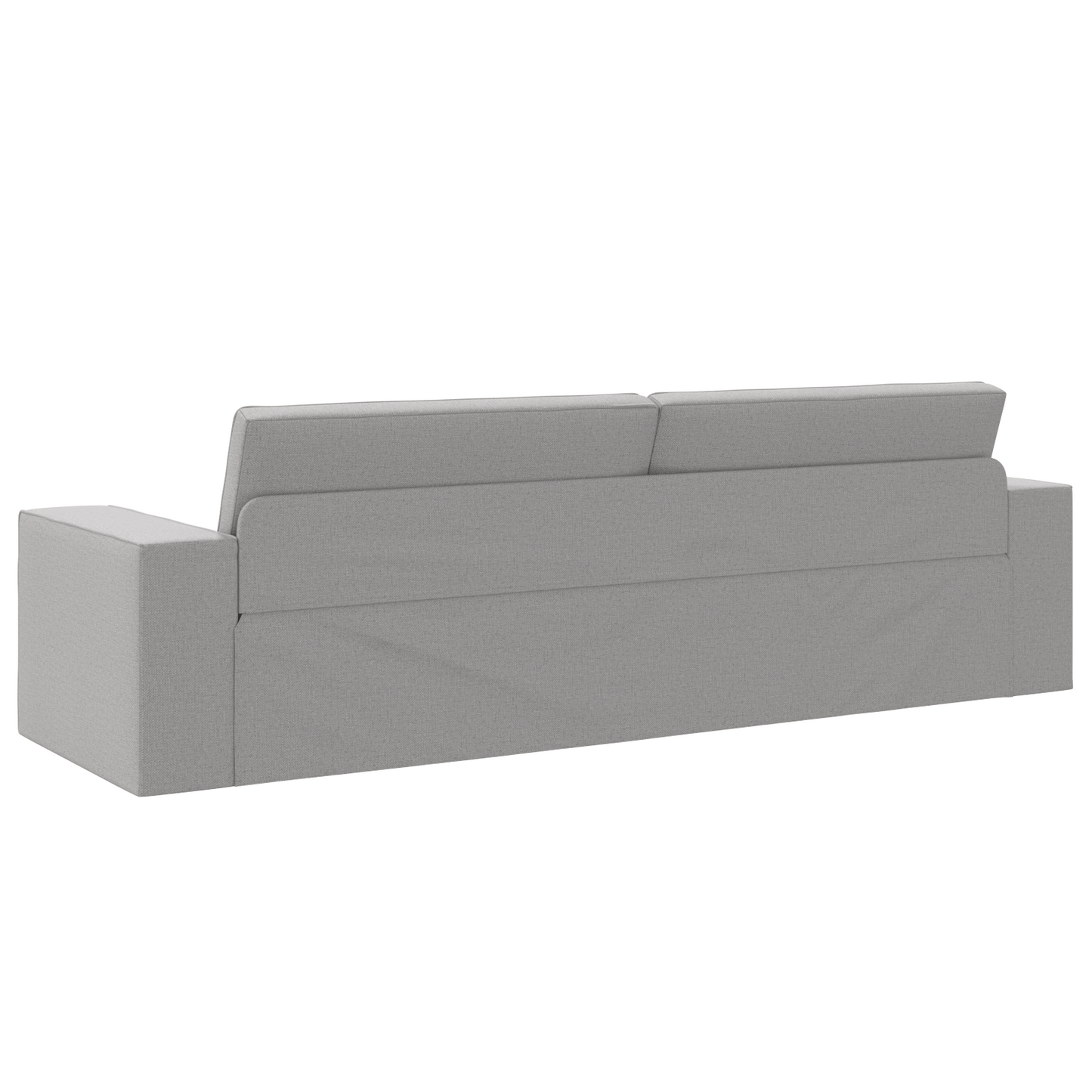 Sofá Cama 2-em-1 Cinza Nuvem 245x150x60.5 cm Tecido