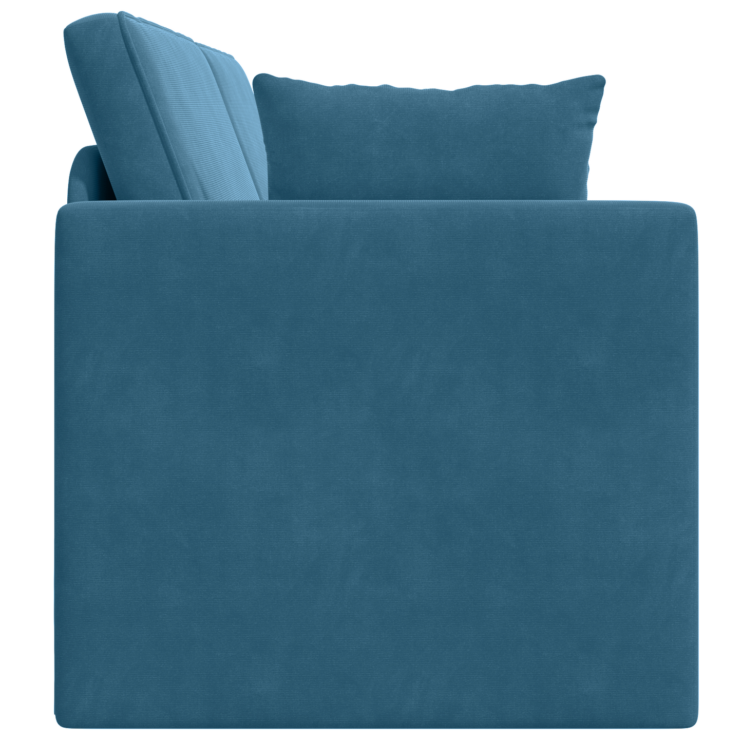 Sofá Cama 2 em 1 Azul 213x144x60 cm Veludo