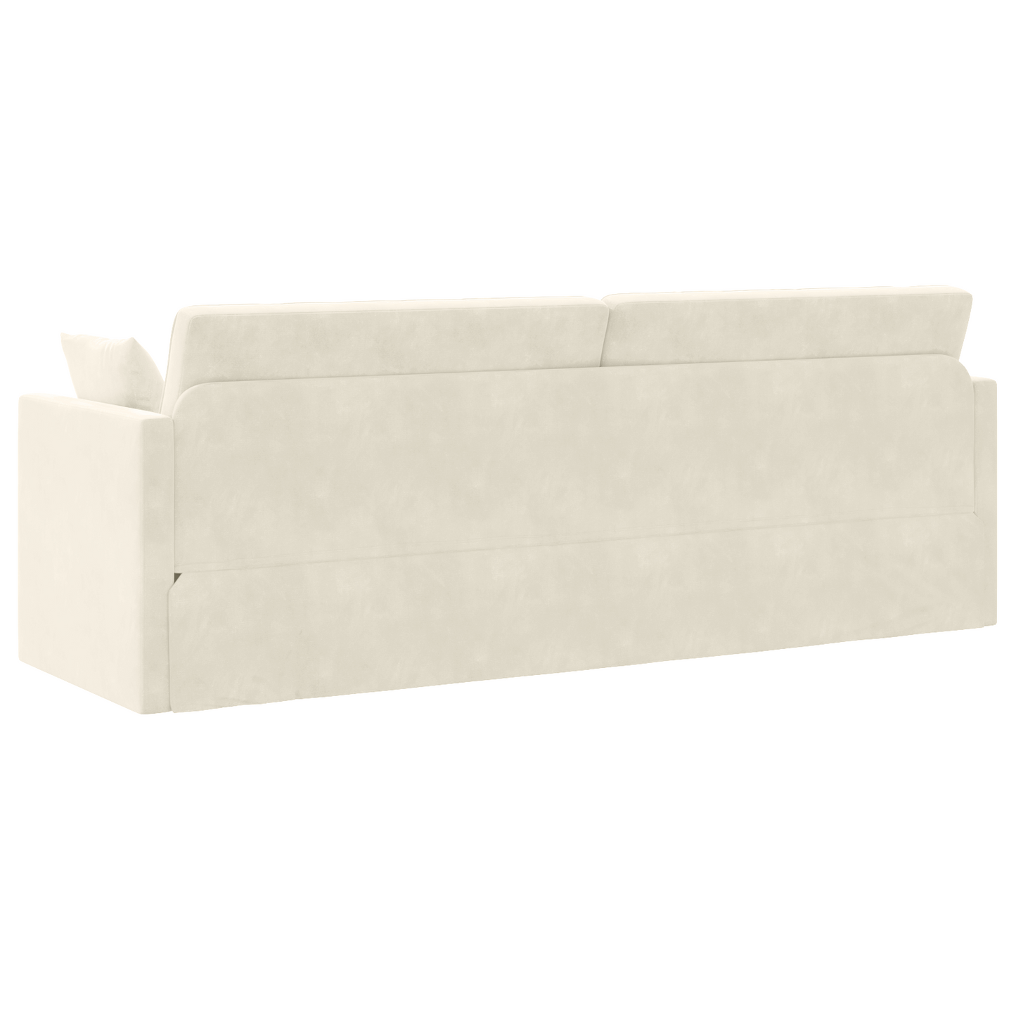 Sofá Cama de Chão 2 em 1 Creme 213x144x60 cm Veludo
