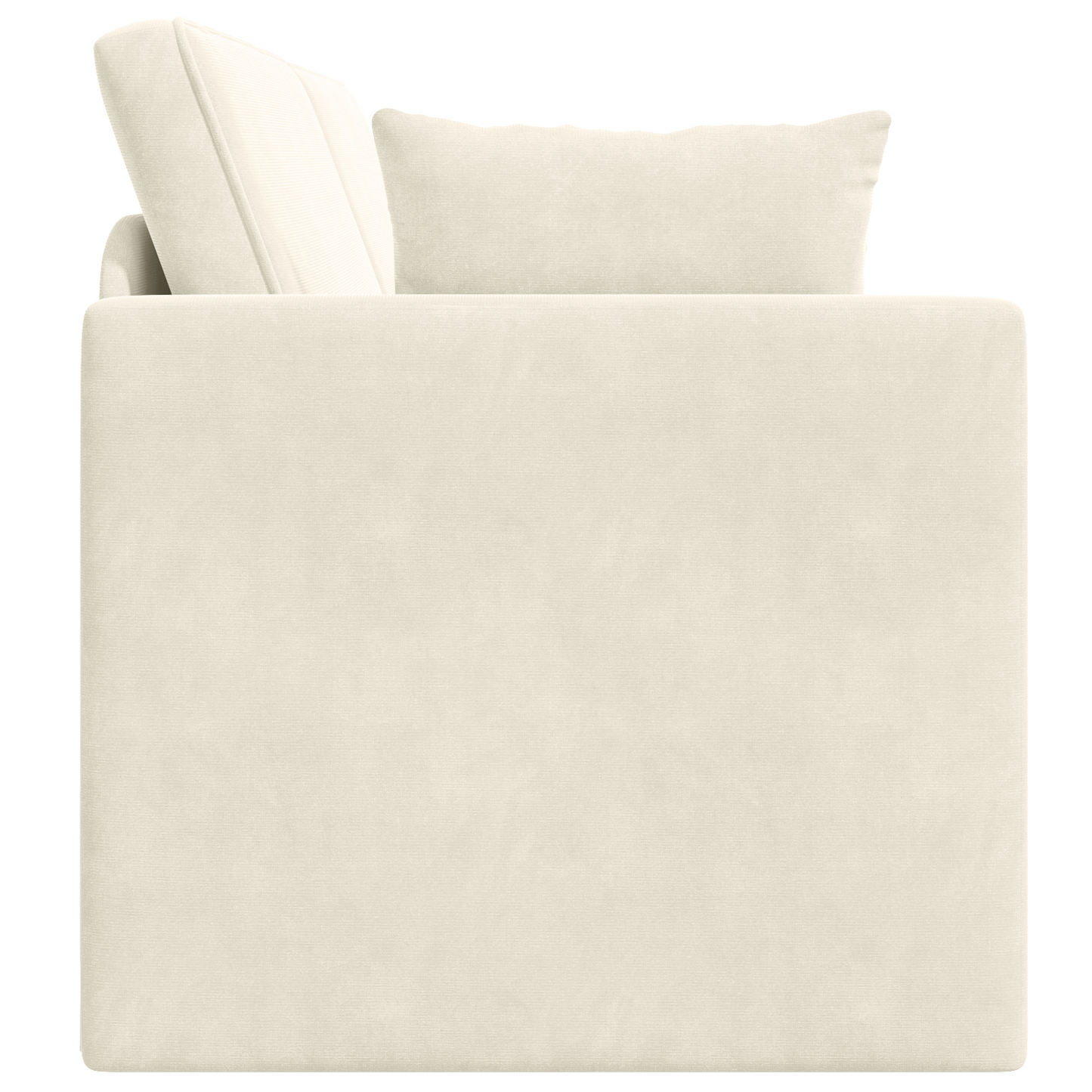 Sofá Cama de Chão 2 em 1 Creme 213x144x60 cm Veludo