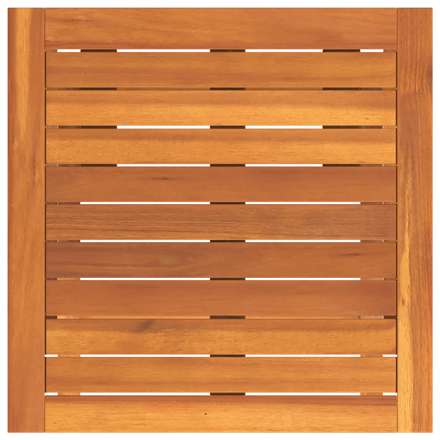 Conjunto de 3 Peças de Espreguiçadeira com Mesa Lateral em Madeira de Acácia