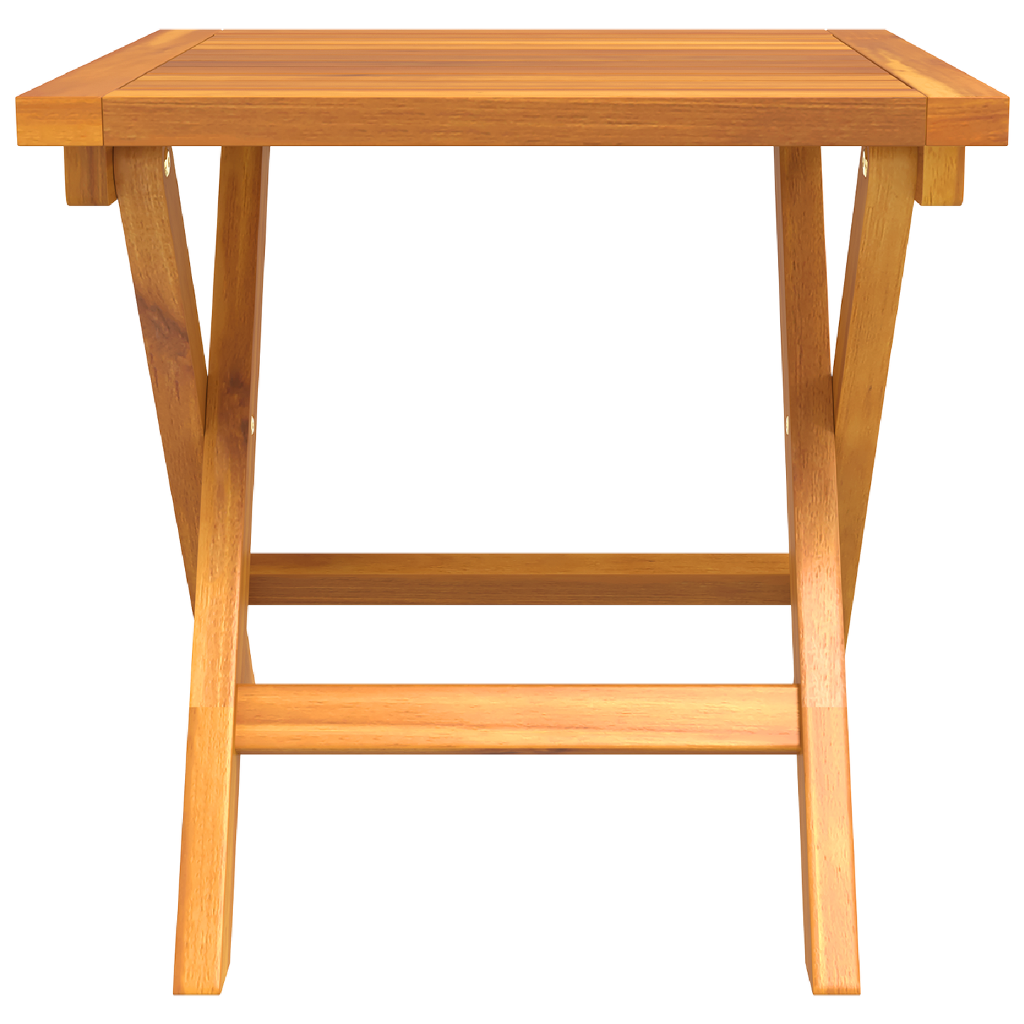 Conjunto de 3 Peças de Espreguiçadeira com Mesa Lateral em Madeira de Acácia