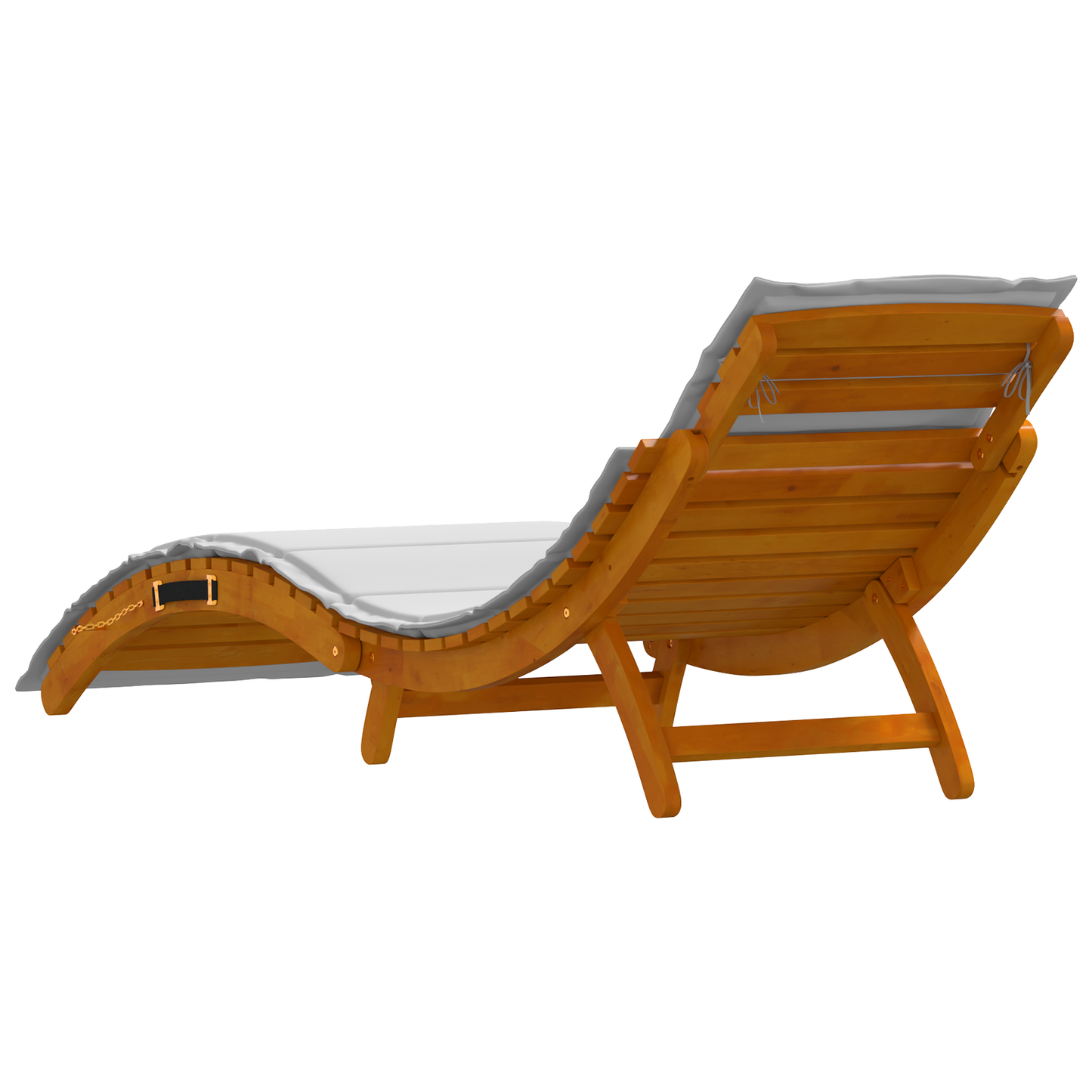 Conjunto de Espreguiçadeiras com Almofadas 2 pcs Cinza Claro Madeira Sólida de Acácia