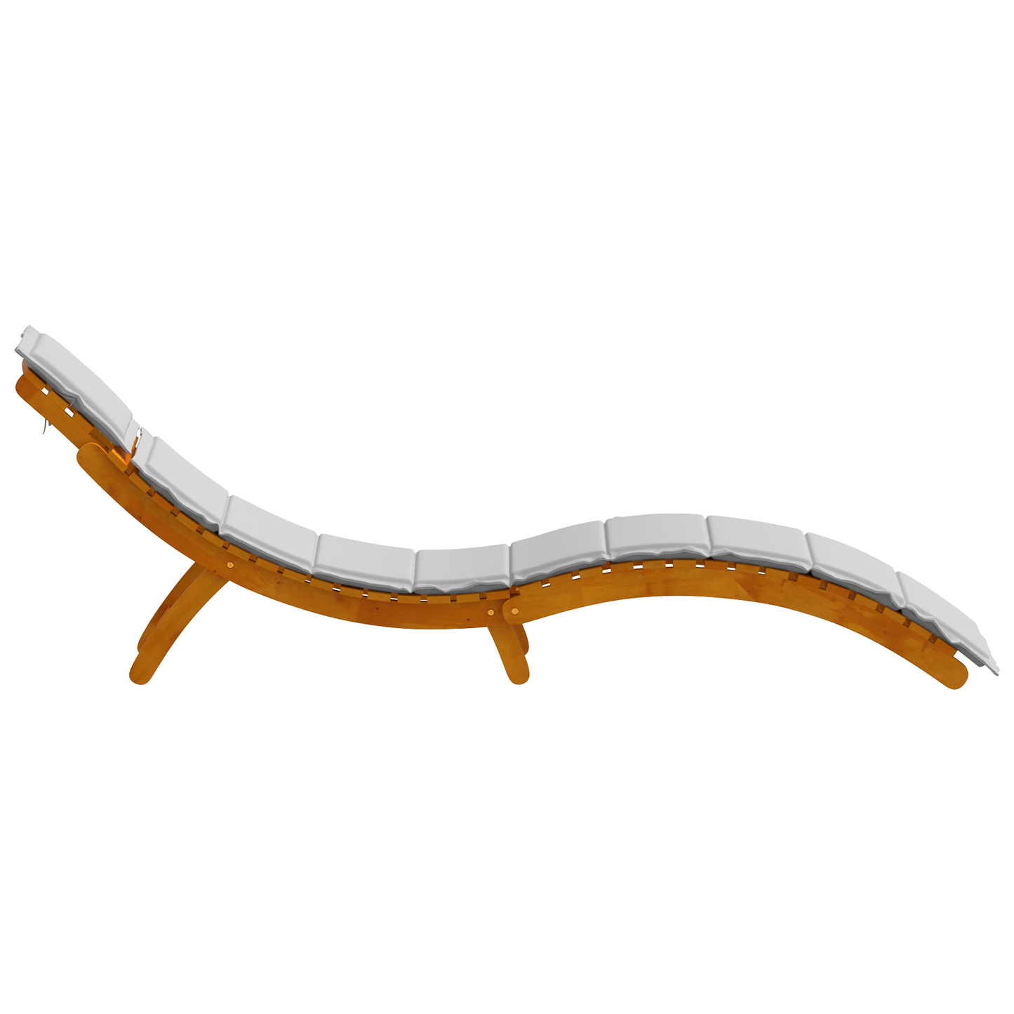 Conjunto de Espreguiçadeiras com Almofadas 2 pcs Cinza Claro Madeira Sólida de Acácia