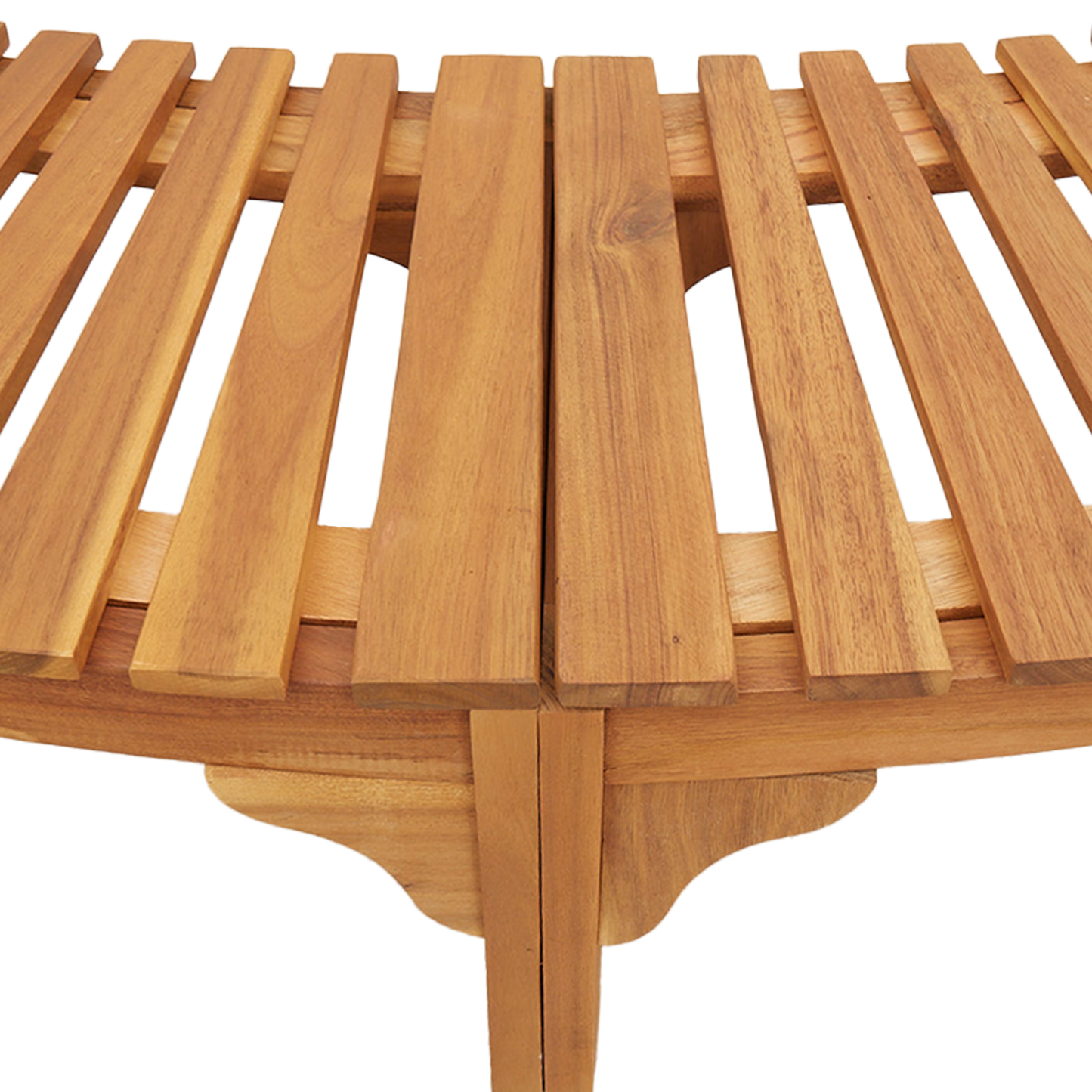 Surround para Hidromassagem Semicircular 272x120.5x55.5 cm Madeira Sólida de Acácia