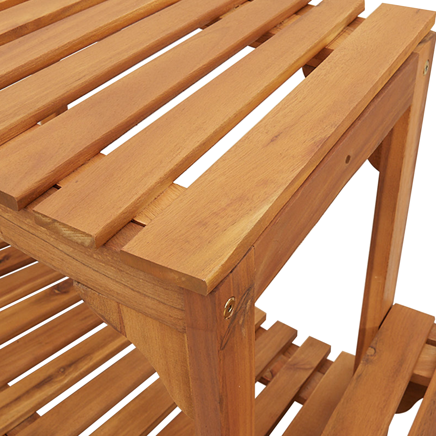 Surround para Hidromassagem Semicircular 272x120.5x55.5 cm Madeira Sólida de Acácia