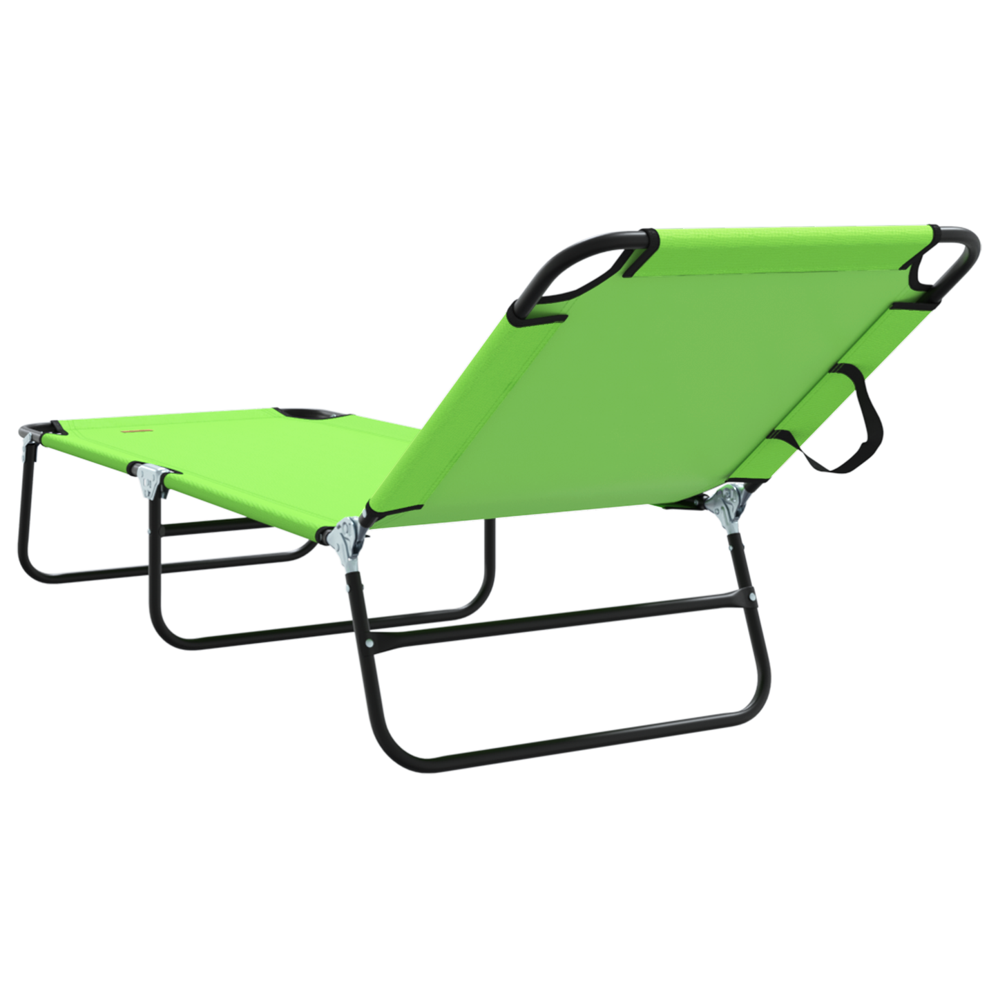 Espreguiçadeira Dobrável 2 pcs Verde Portátil Tecido Oxford 600D