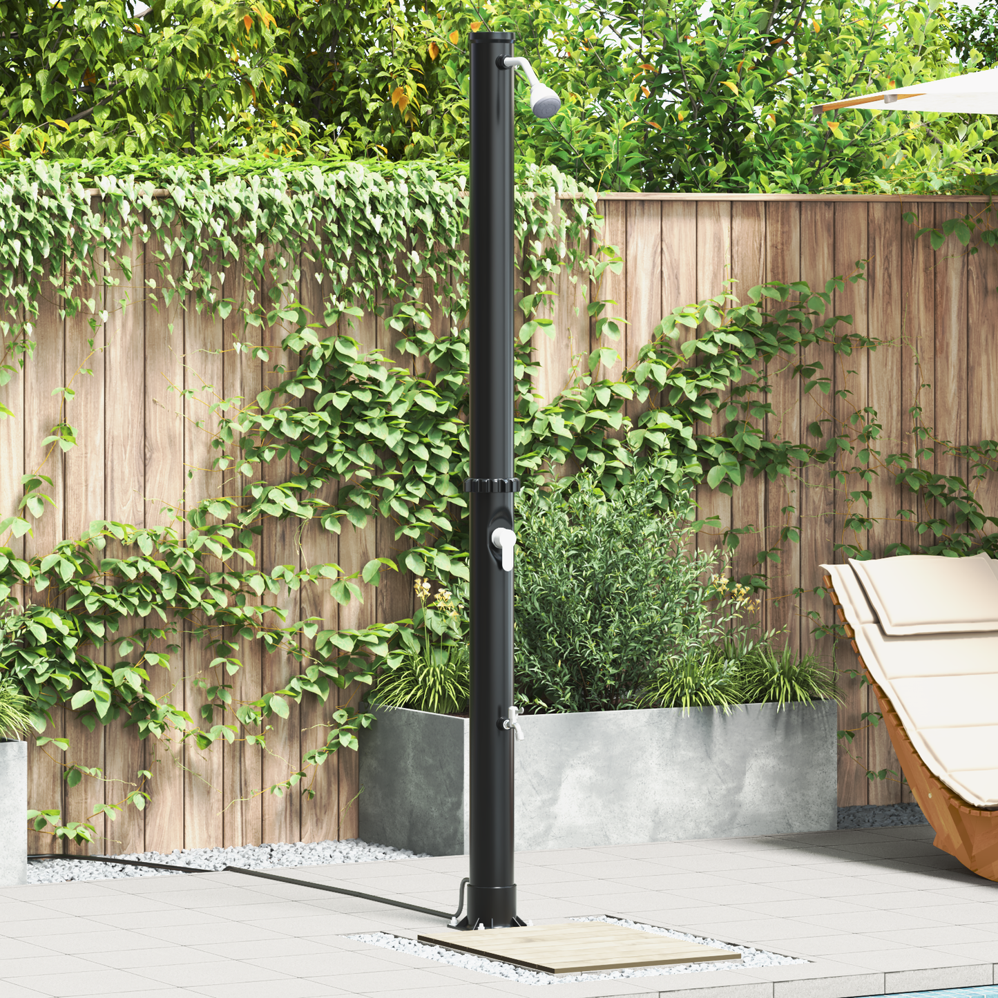 Chuveiro Solar Externo com Torneira 217 cm 20 L