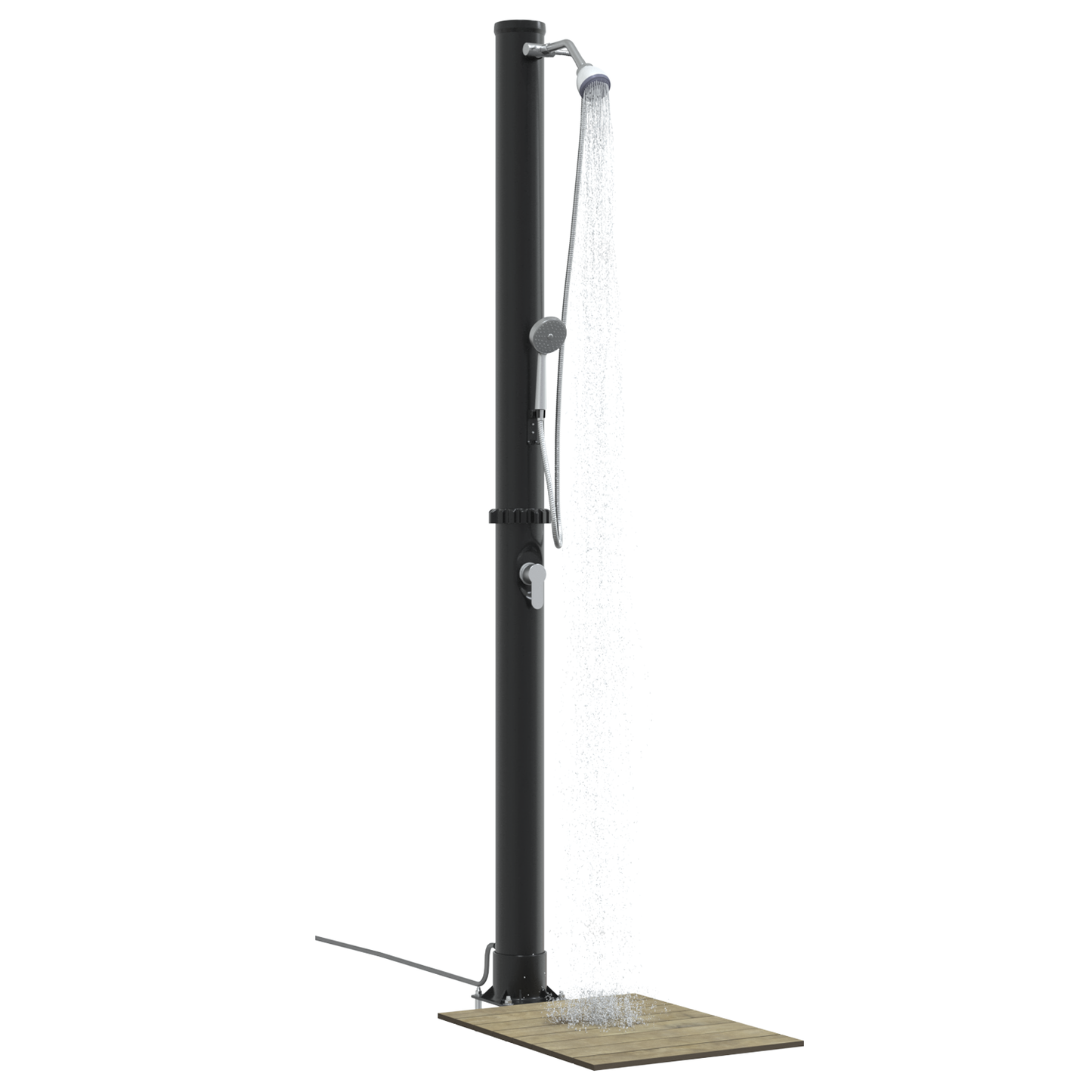 Chuveiro Solar Exterior com Chuveiro Manual 217 cm 20 L