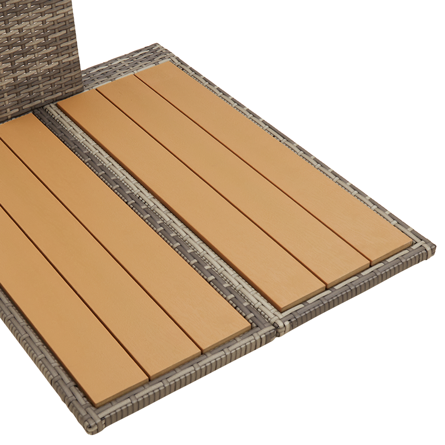 Chuveiro de Jardim Cinzento 60x80x214 cm Rattan Poliéster