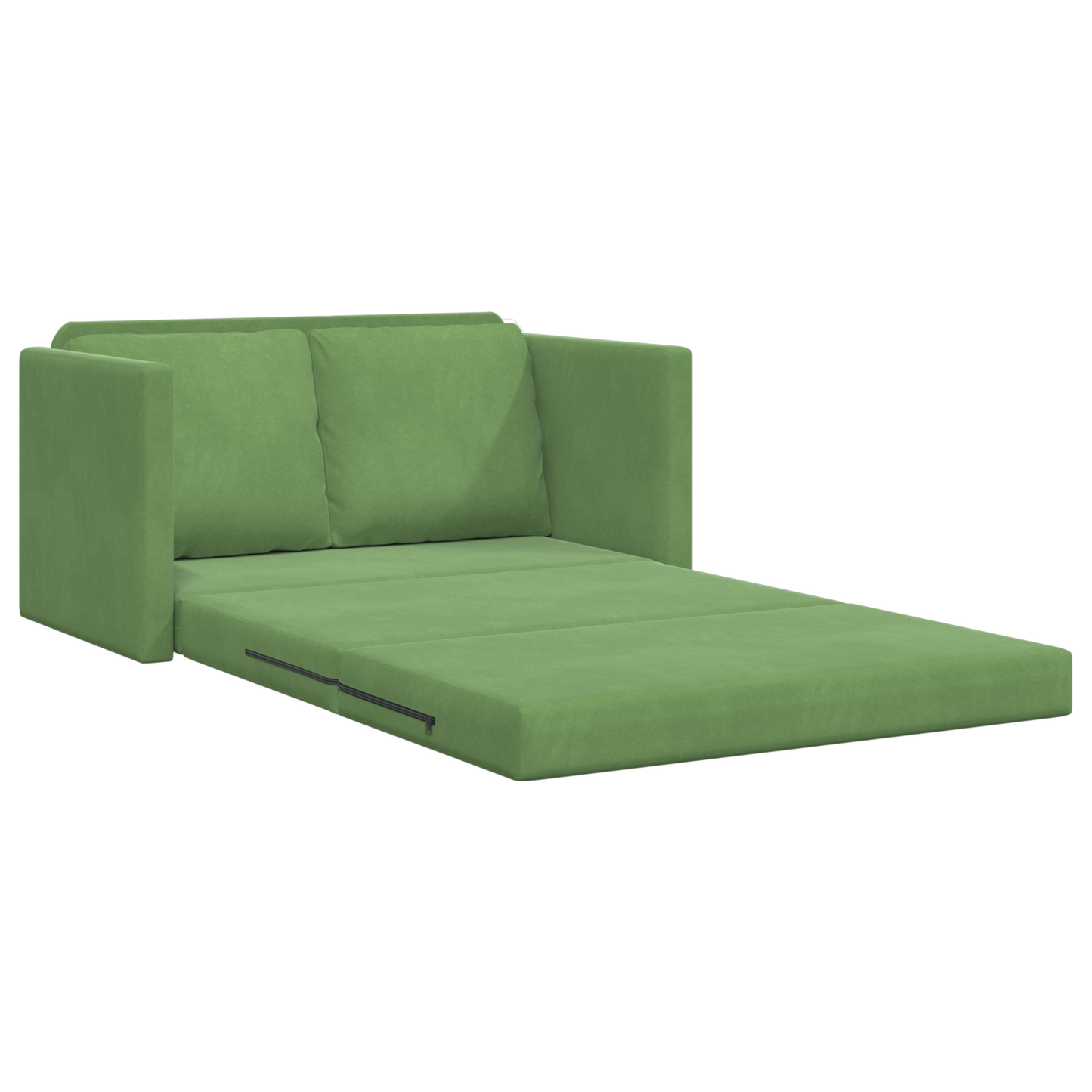 Sofá Loveseat Verde Claro Tecido, Madeira 2 Lugares Sofá Loveseat