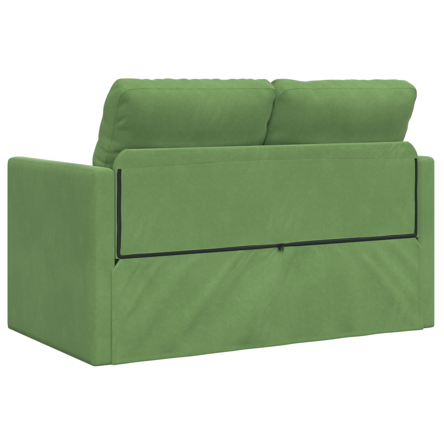 Sofá Loveseat Verde Claro Tecido, Madeira 2 Lugares Sofá Loveseat
