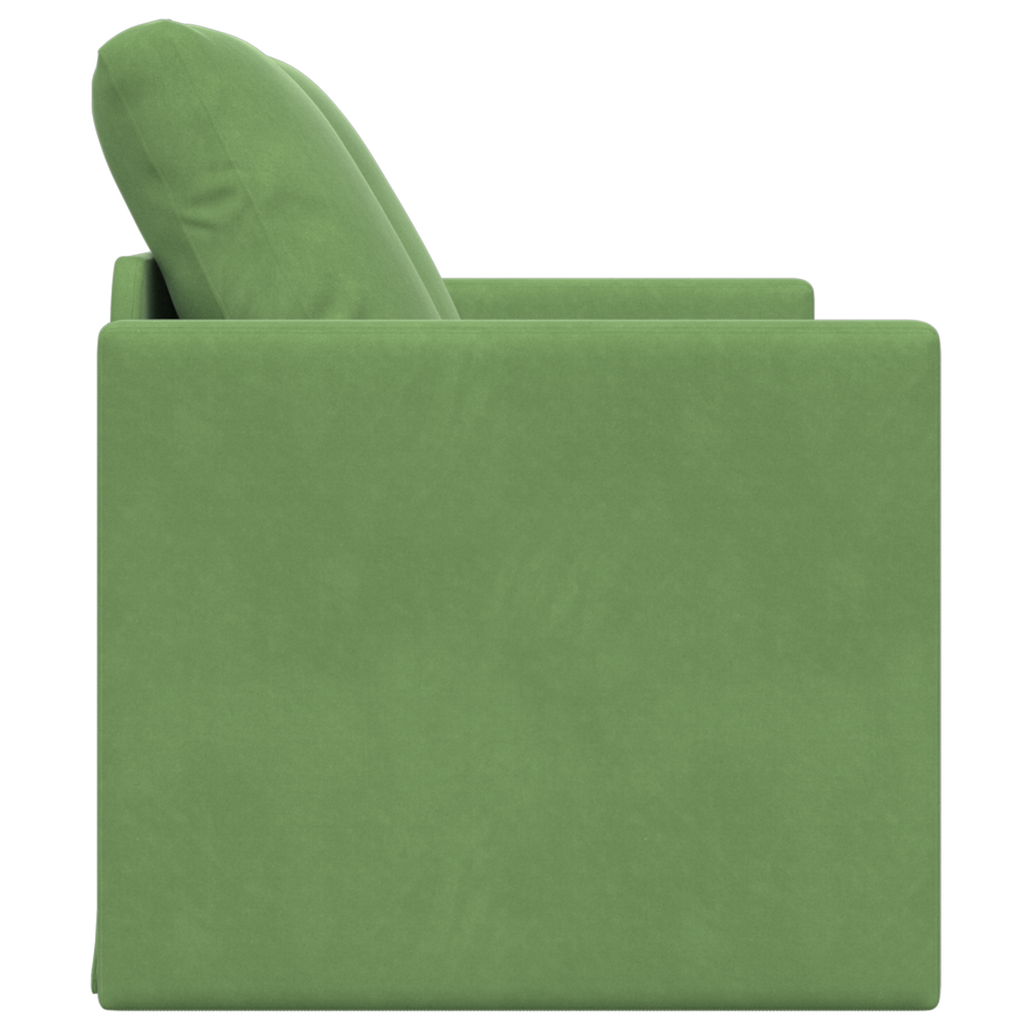 Sofá Loveseat Verde Claro Tecido, Madeira 2 Lugares Sofá Loveseat