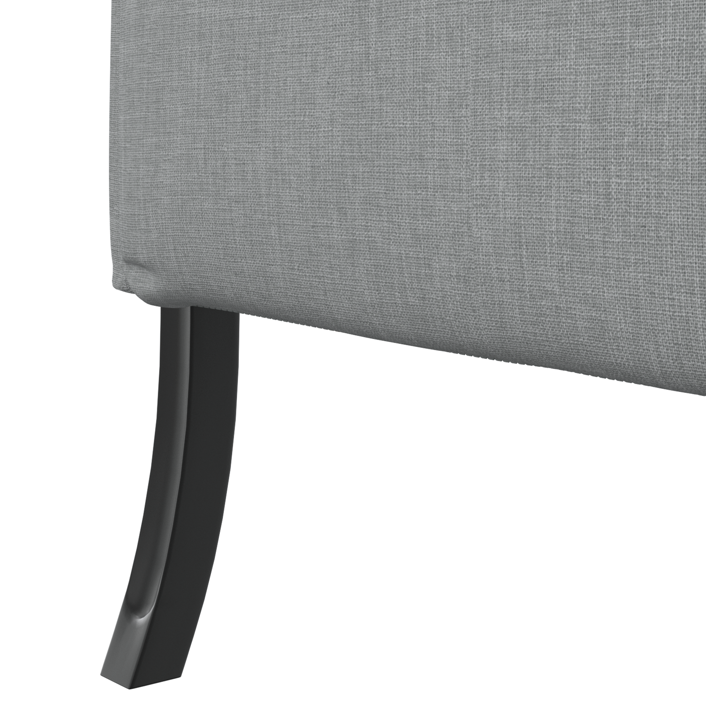Sofá com Costas Altas Cinza Claro 109x56x121 cm Tecido