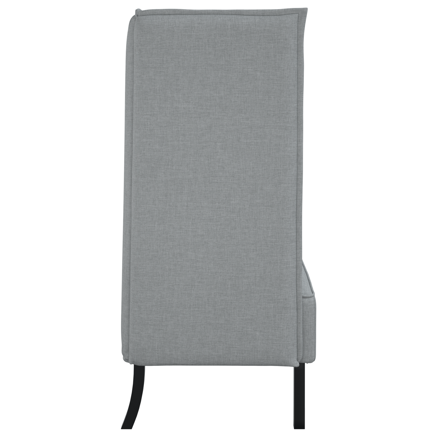 Sofá com Costas Altas Cinza Claro 109x56x121 cm Tecido