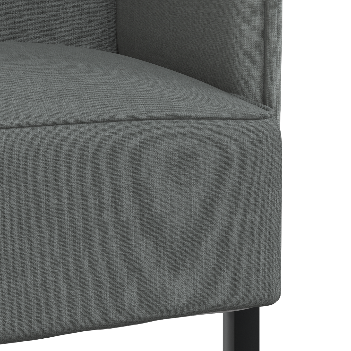 Sofá Highback Cinza Escuro 109x56x121 cm Tecido
