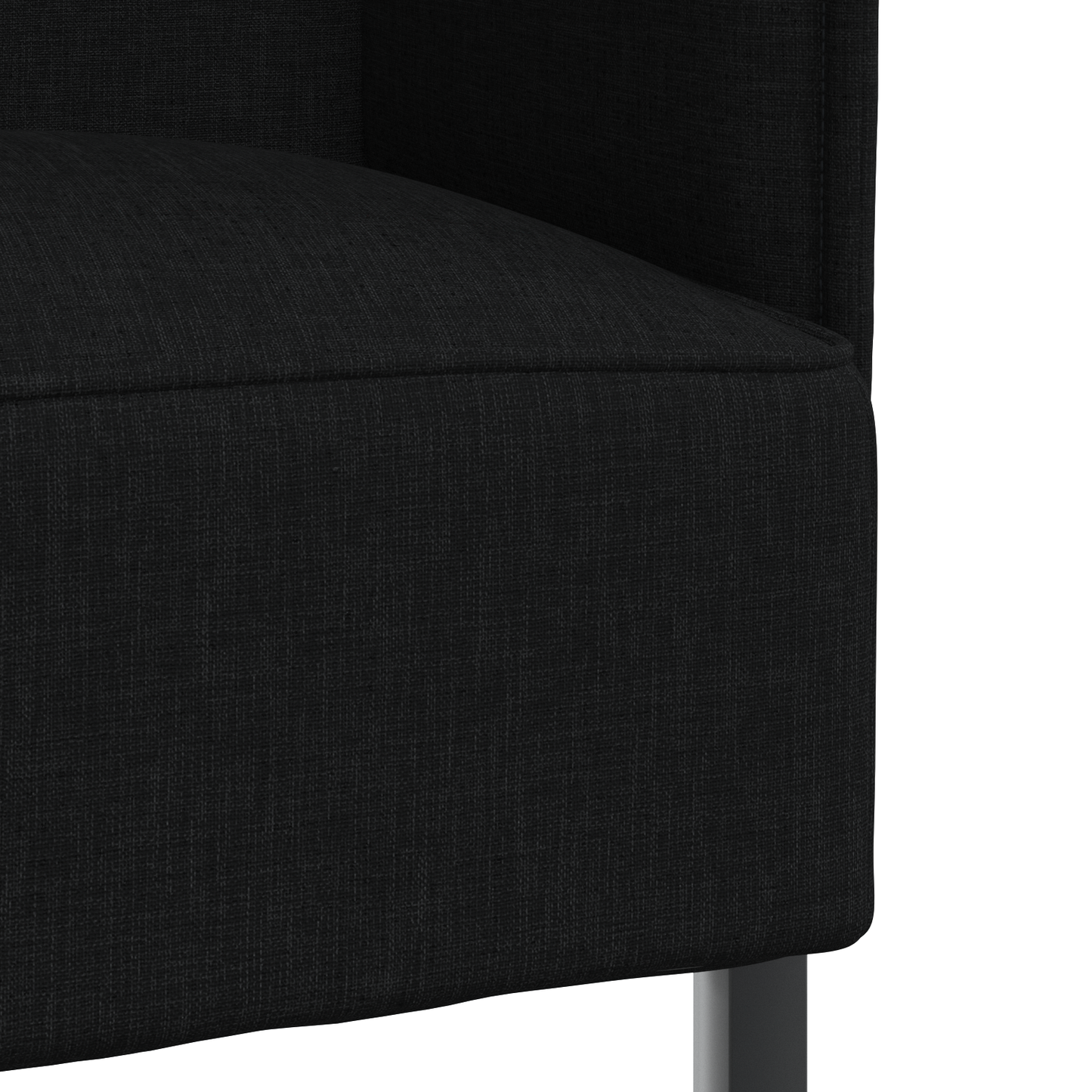 Sofá Alto Preto 109x56x121 cm Tecido