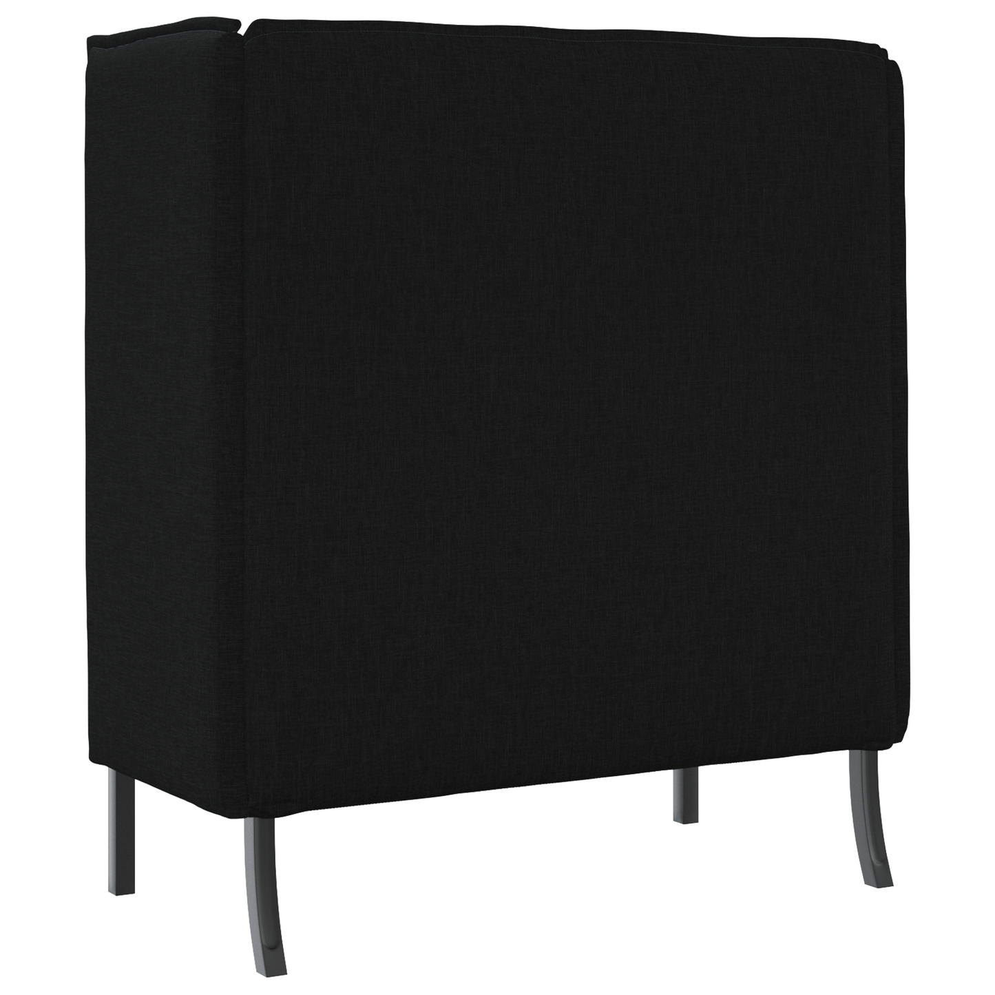 Sofá Alto Preto 109x56x121 cm Tecido
