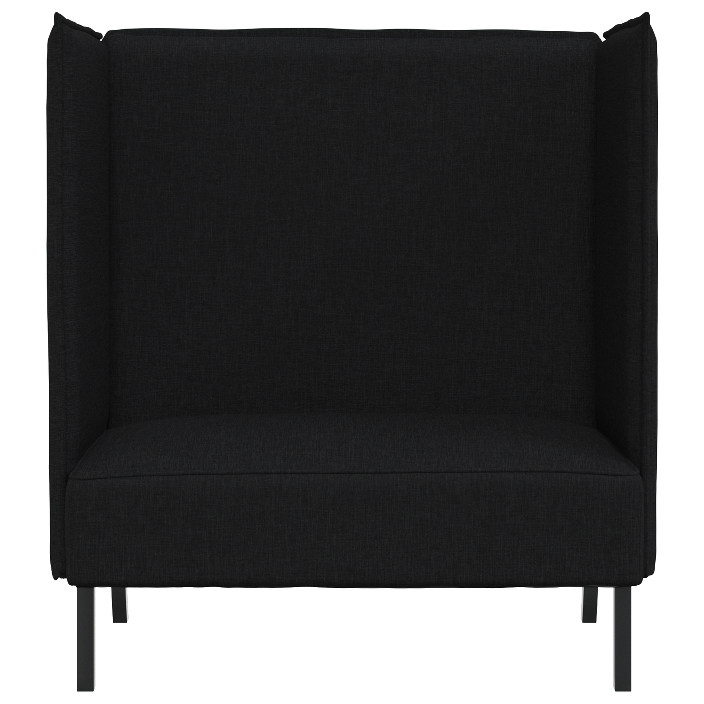 Sofá Alto Preto 109x56x121 cm Tecido