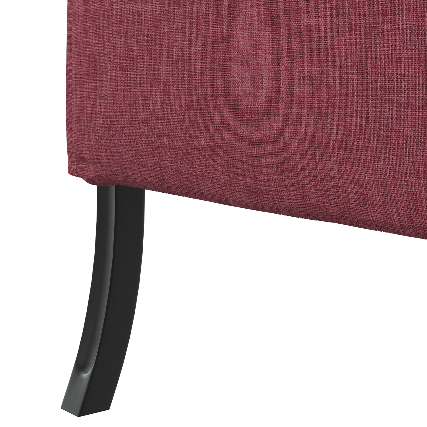 Sofá de Costas Altas Bordô 109x56x121 cm Tecido
