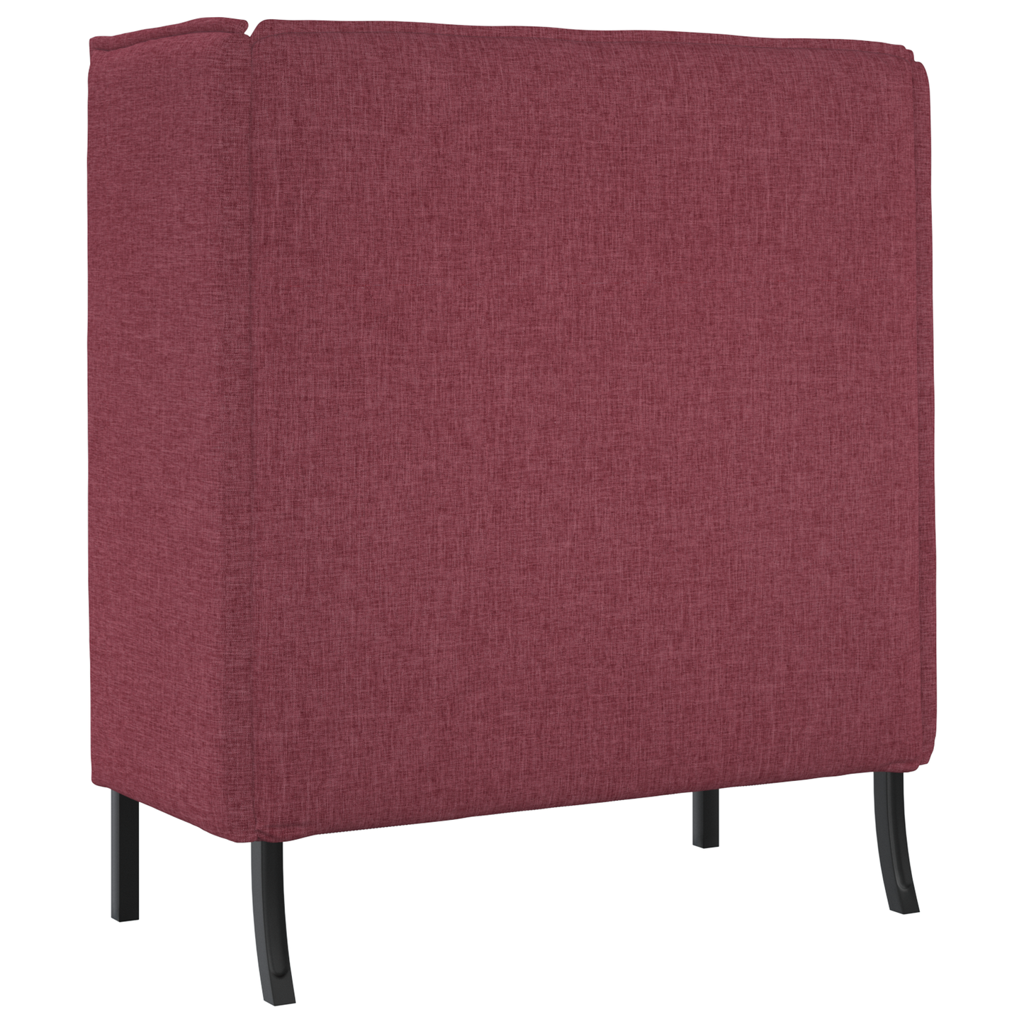 Sofá de Costas Altas Bordô 109x56x121 cm Tecido