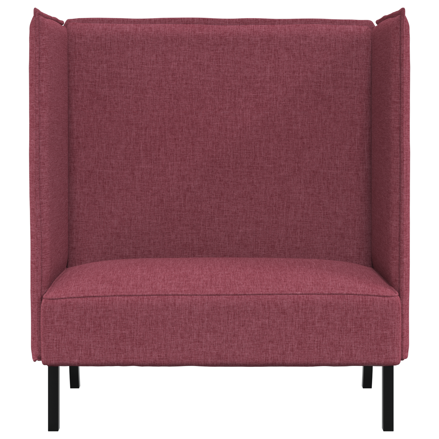 Sofá de Costas Altas Bordô 109x56x121 cm Tecido