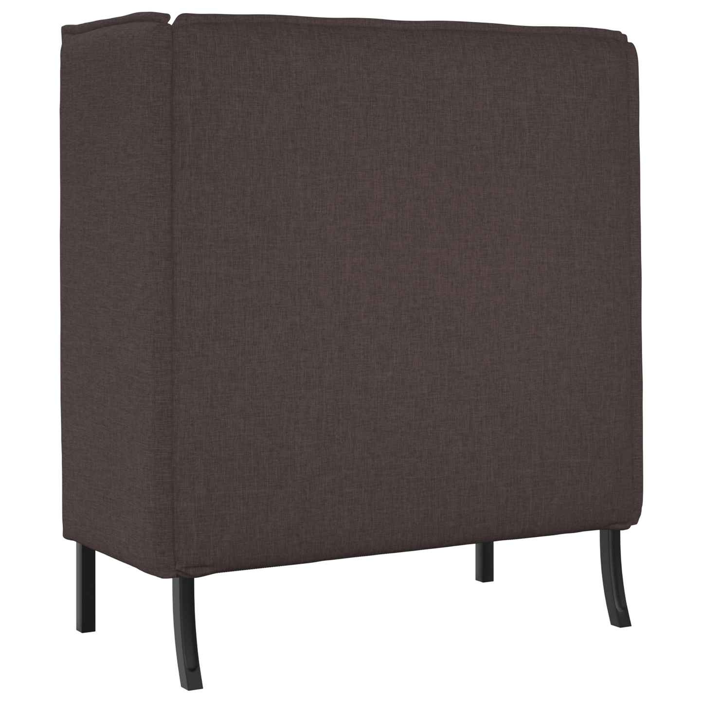 Sofá de Encosto Alto Castanho 109x56x121 cm Tecido