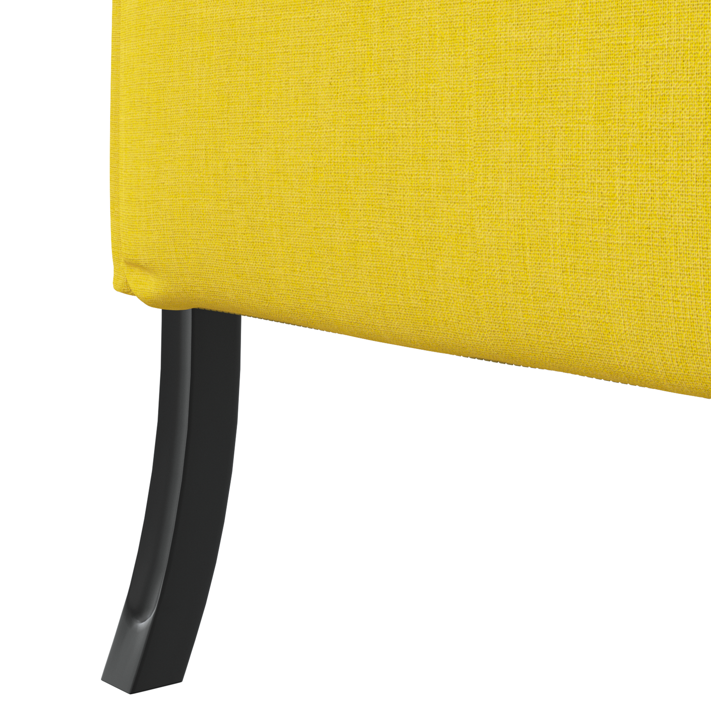 Sofá de Costas Altas Amarelo Claro 109x56x121 cm Tecido