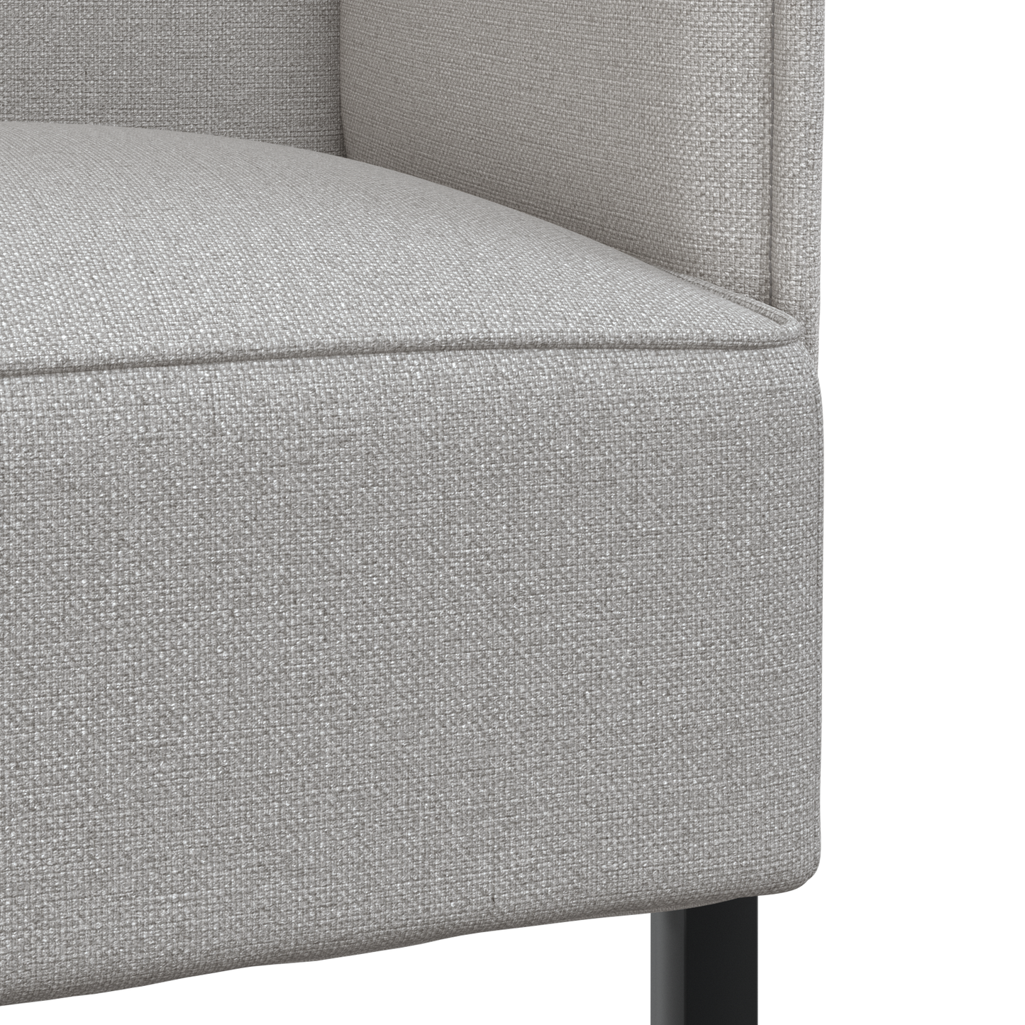 Sofá Alto Cinza Claro 109x56x121 cm Fabrics