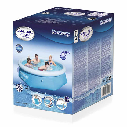 Fast Set Round Inflatable Pool 244x66 cm 57265