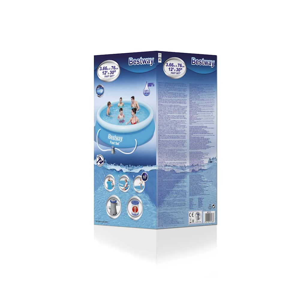 Fast Set 366x76 cm swimming pool set 57274