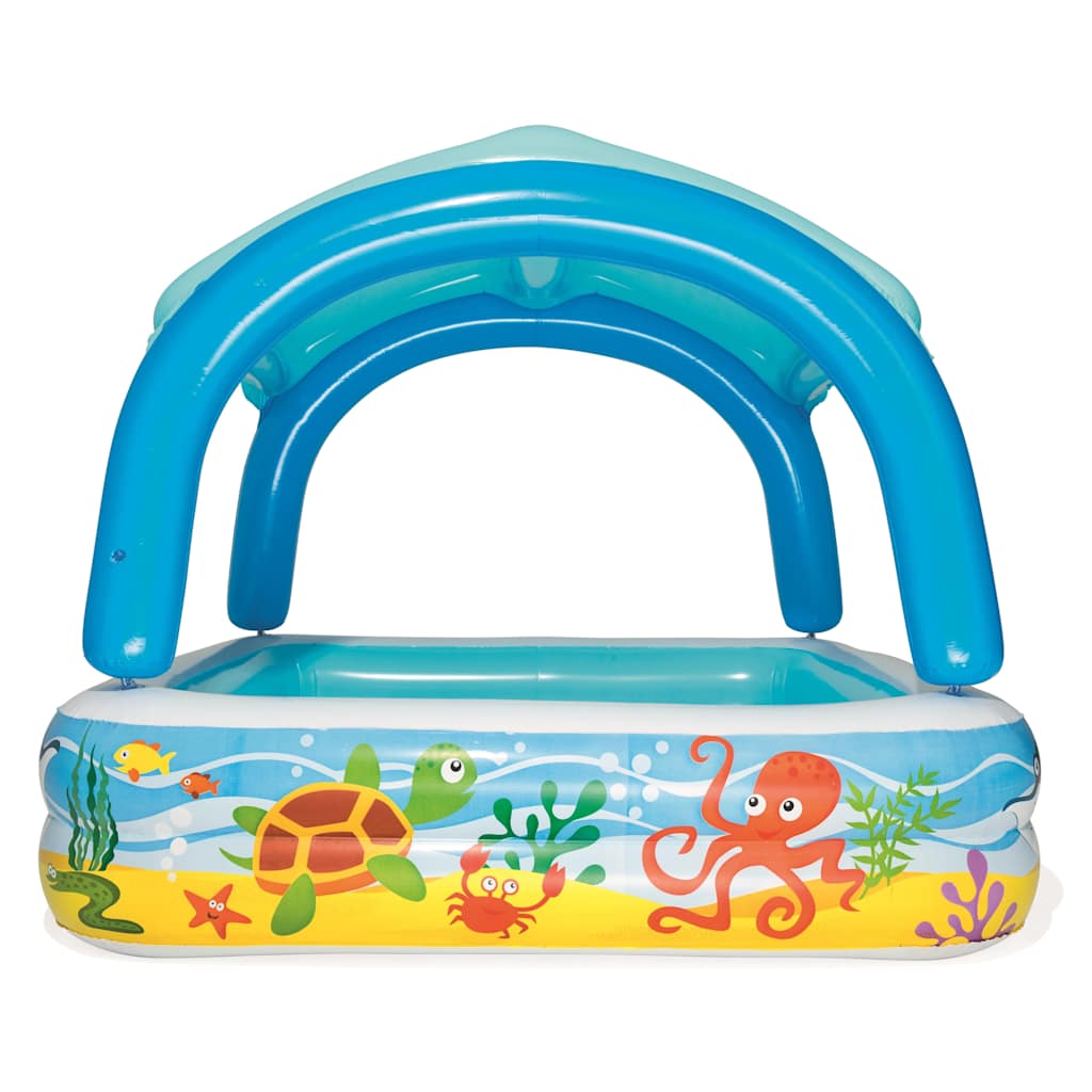 Play pool with blue canopy 140x140x114 cm