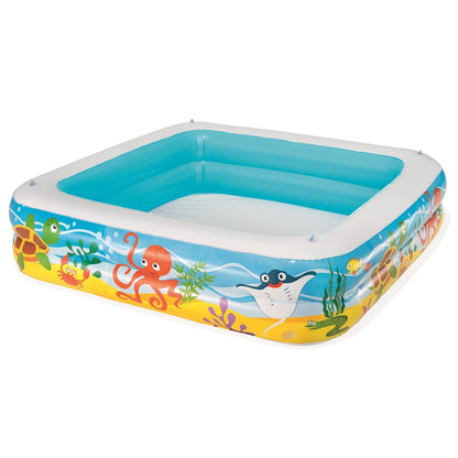 Play pool with blue canopy 140x140x114 cm