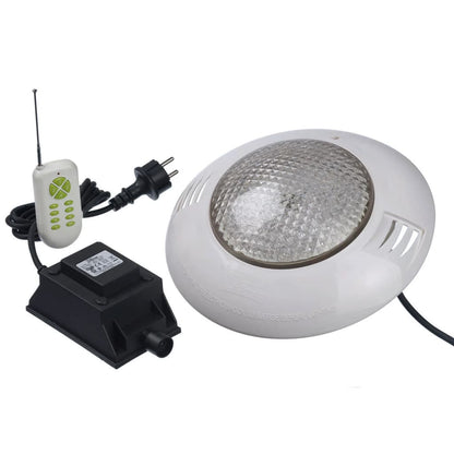 Kit foco piscina com comando 406 LED multicor
